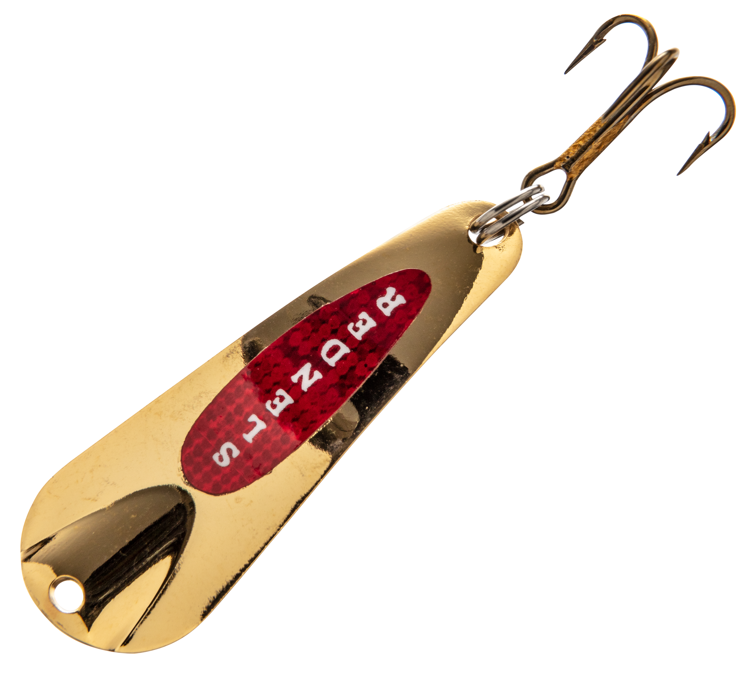 Custom Jigs &Spins Slender Spoon - Gold/Red - 1, 1/16 oz.