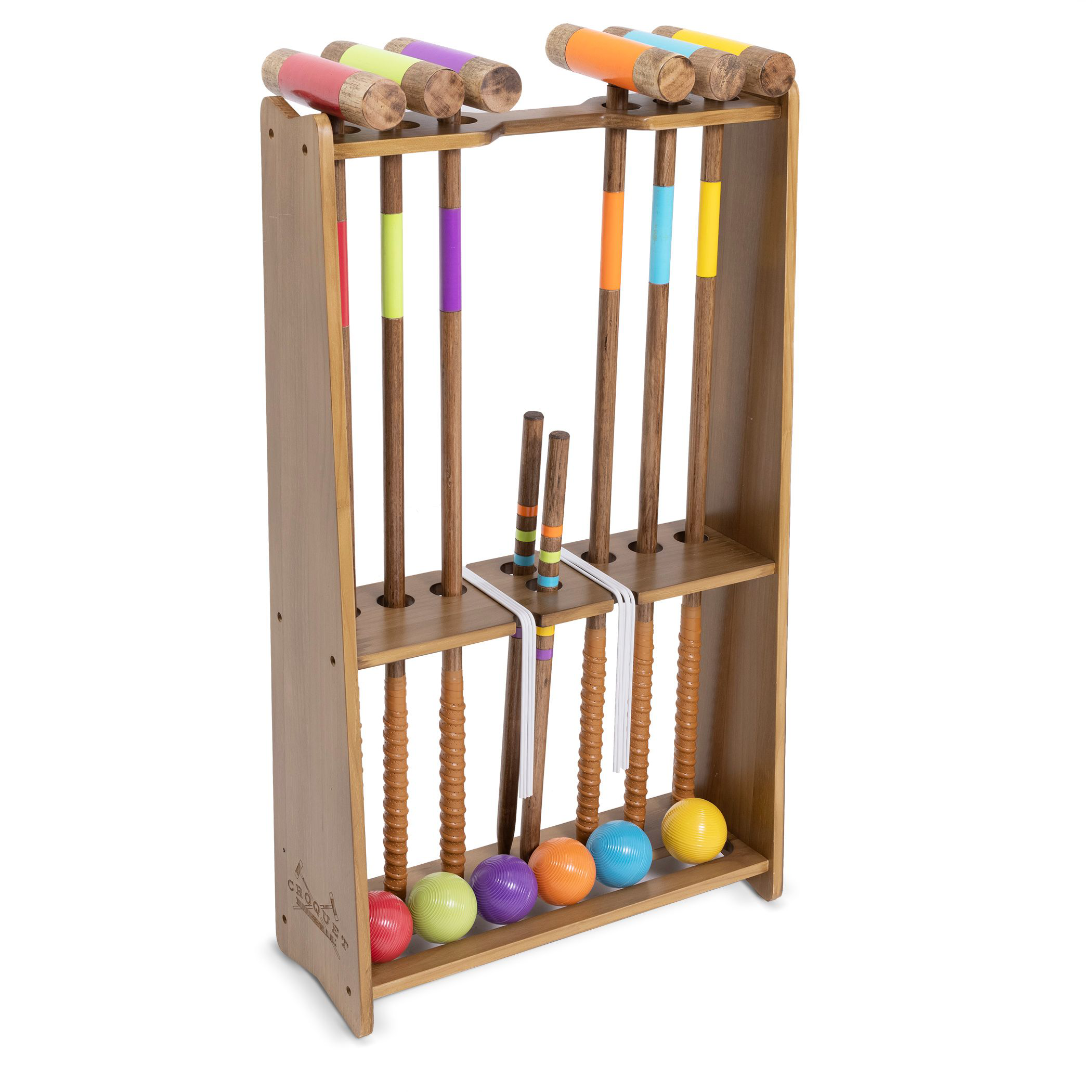 GoSports Premium Wood Croquet Set