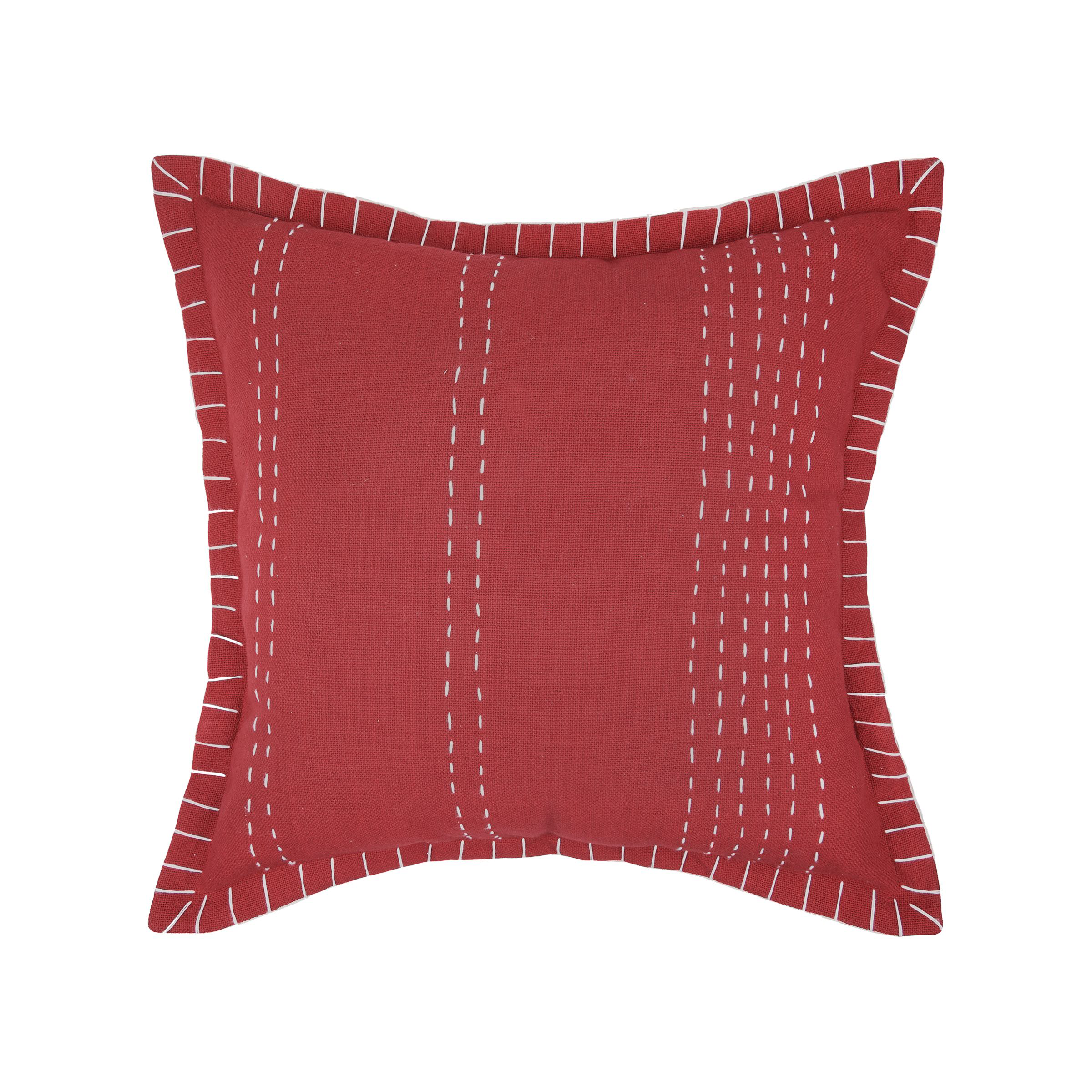 Image of C&ampF Home Peyton Striped Throw Pillow - Garnet Red