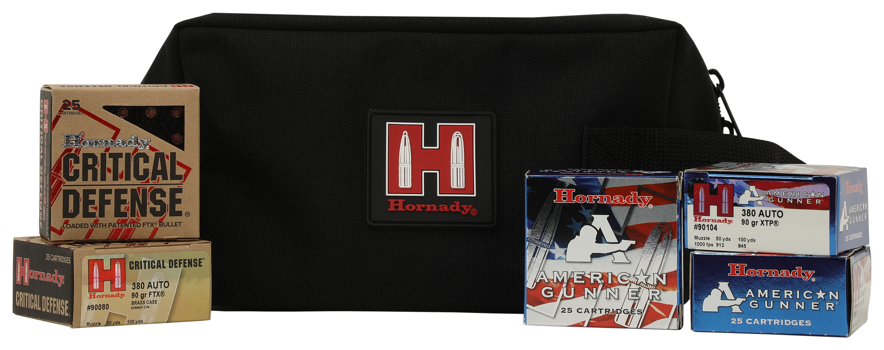Hornady American Defense .380 Auto 90-Grain XTP/FTX Handgun Ammo Combo - Hornady