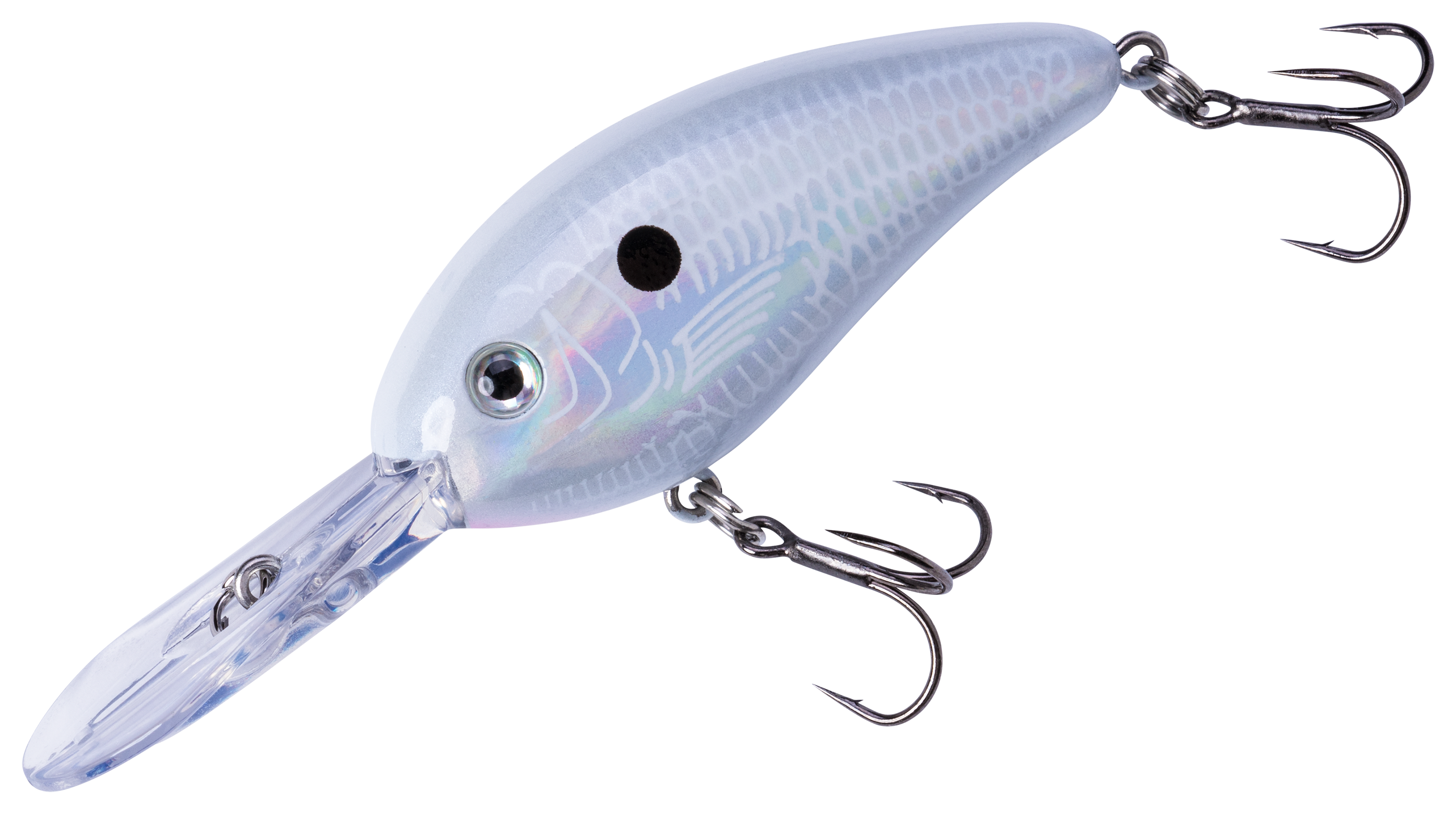 Image of Bomber Fat Free Shad Crankbait - Pearl White - 2-3/8″ - 3/8 oz.