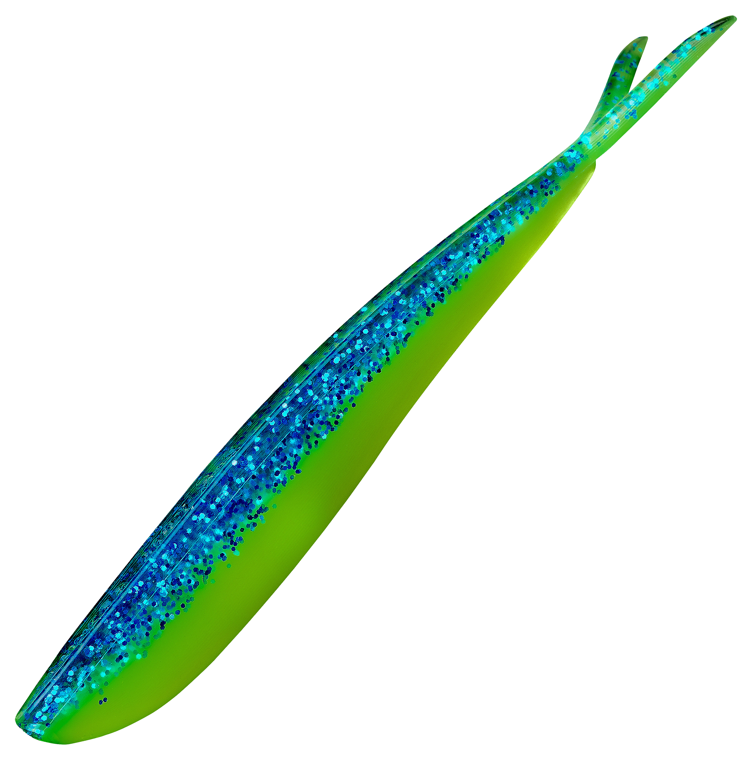 Image of Lunker City Fin-S Fish - 4″ - Blue Chartreuse