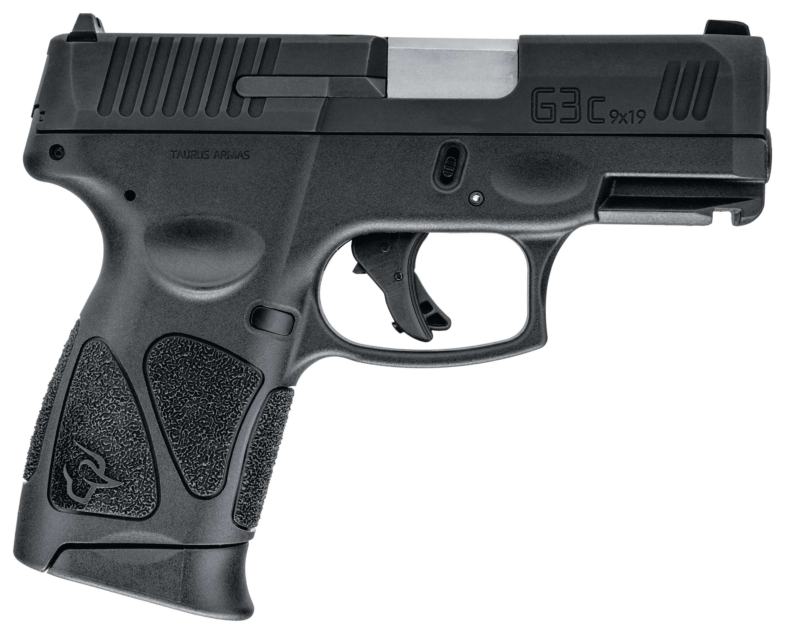 Taurus G3C SemiAuto Pistol with Manual Safety  Tenifer Matte Black  12  1 Round Capacity