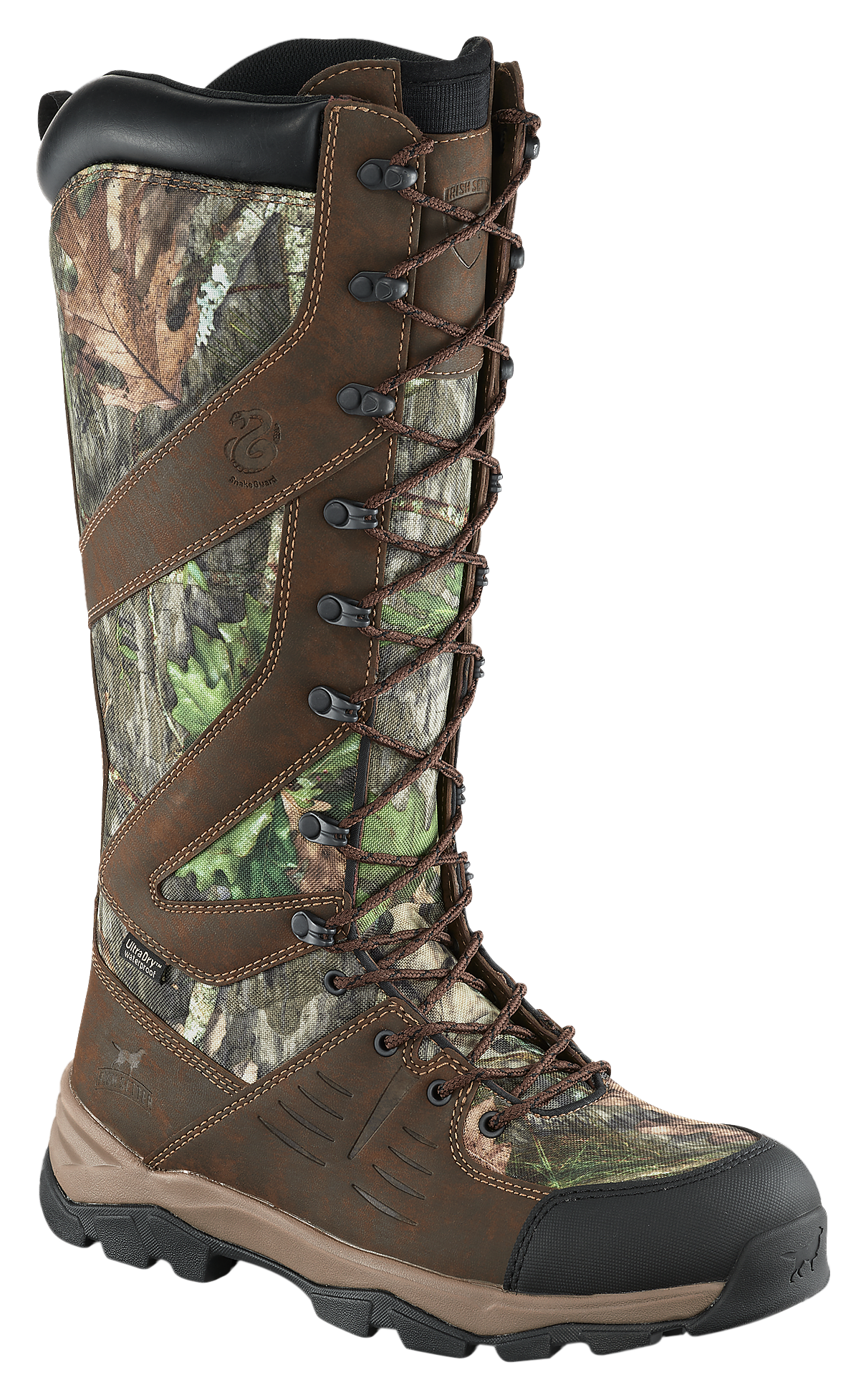 Image of Irish Setter Terrain 17' Waterproof Snake Boots for Men - Mossy Oak Obsession NWTF - 10M