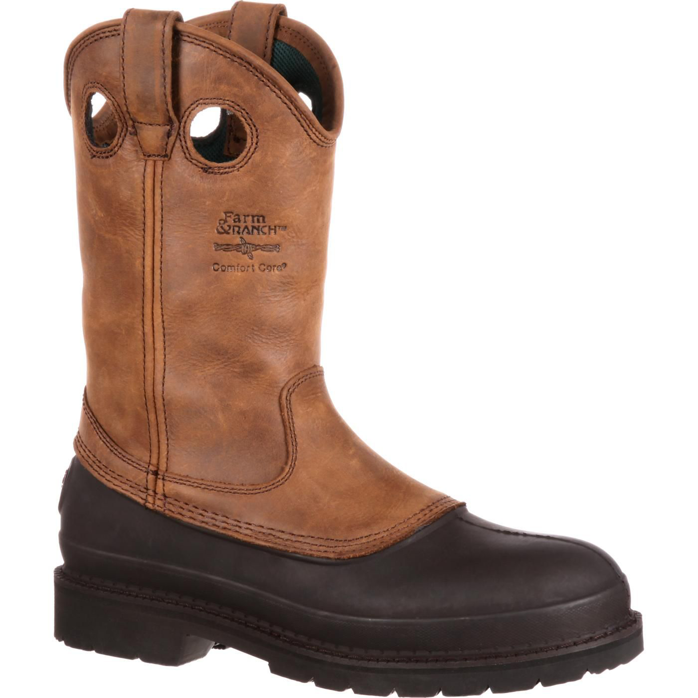 Georgia Boot Georgia Boot Muddog Wellington Work Boots for Men - Mississippi Brown - $180.00 at Cabela's Program