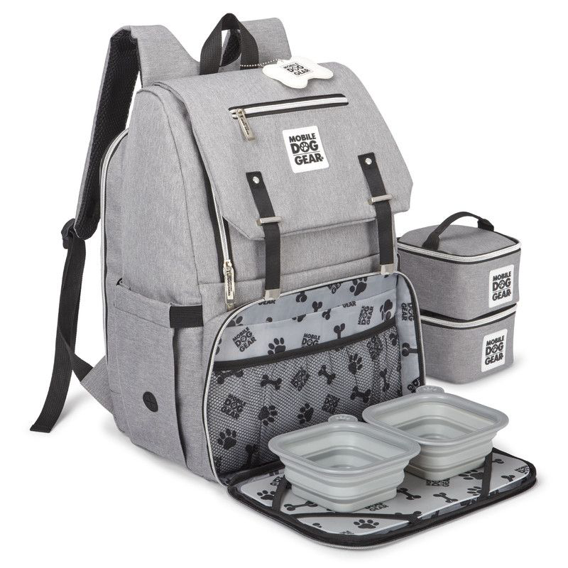 Mobile Dog Gear Ultimate Week Away Backpack - Light Gray - Mobile Dog Gear