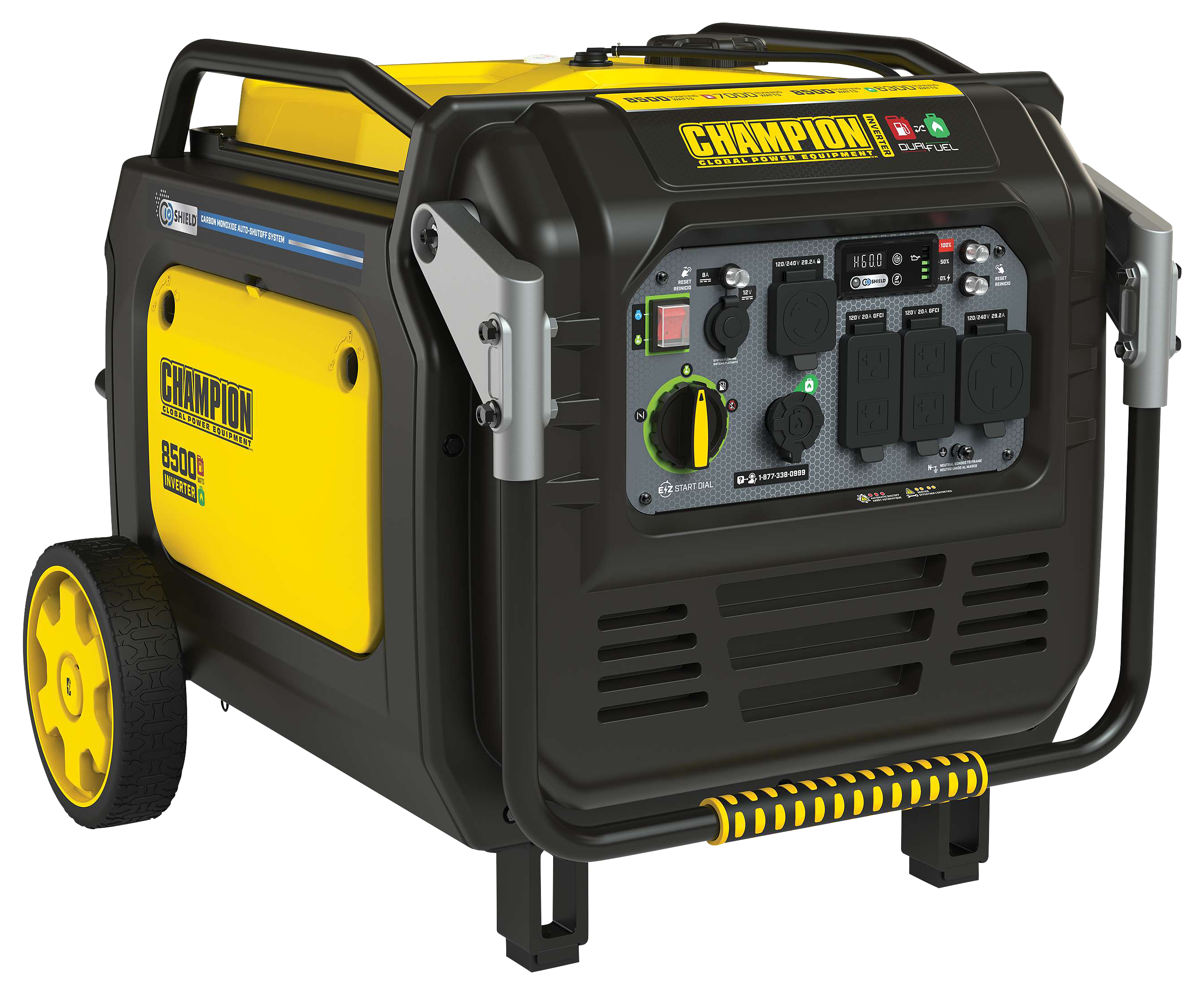 Image of Champion Power Equipment 8500W Dual-Fuel Portable Generator Inverter with CO Shield