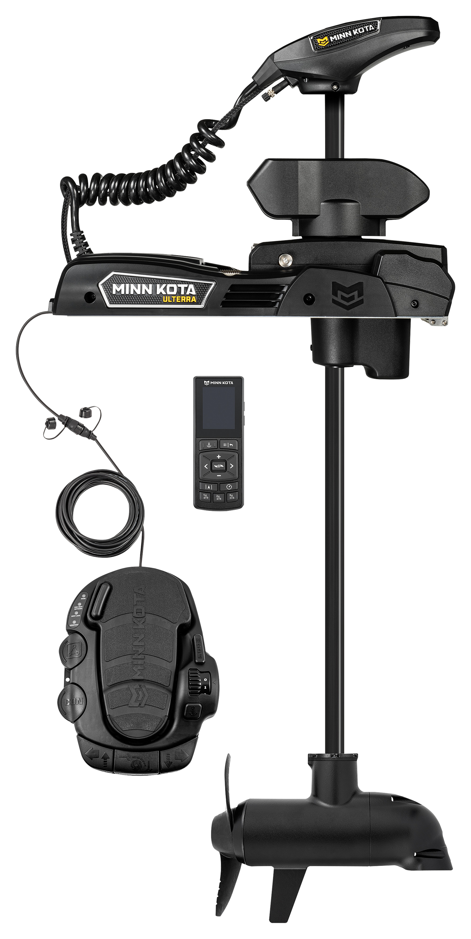 Image of Minn Kota Ulterra Quest-Series Bow-Mount Trolling Motor with Dual Spectrum CHIRP, Foot Pedal and Wireless Remote - 45' Shaft