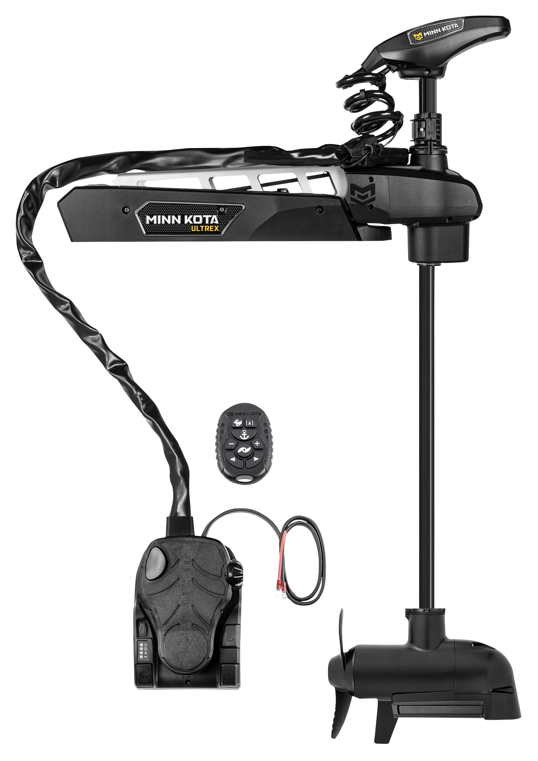 Image of Minn Kota Ultrex Quest-Series Bow Mount Trolling Motor w/ MEGA Side/Down Imaging, Foot Pedal and Remote - 24/36V - 90/115 - 45″