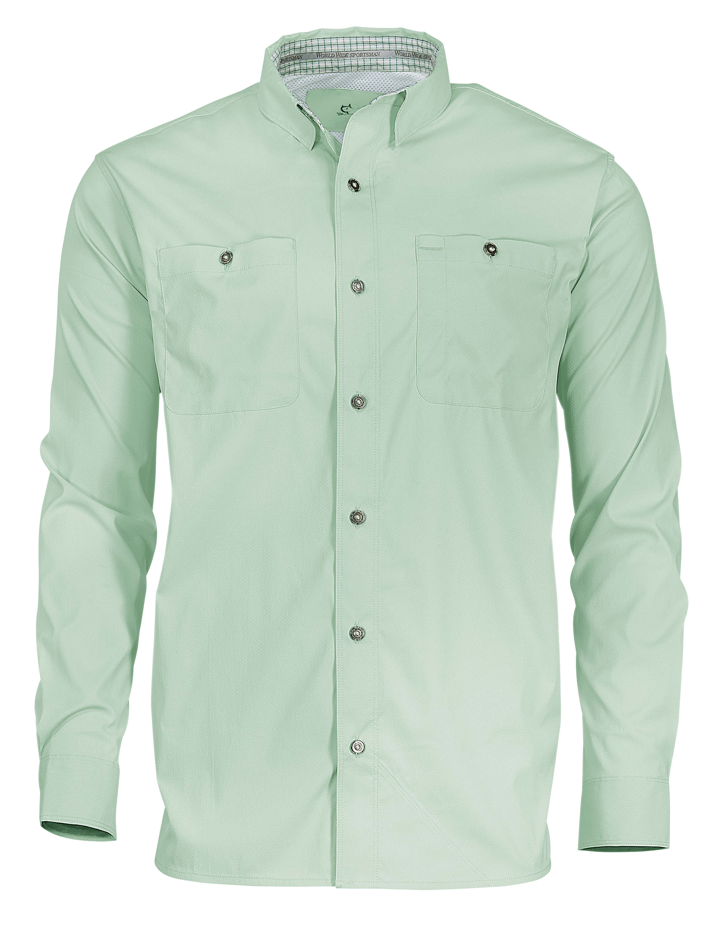 World Wide Sportsman Ultimate Angler Solid Long-Sleeve Shirt for Men - Surf Spray - S