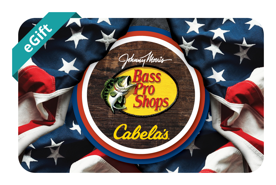 Bass Pro Shops and Cabela's Patriotic eGift Card - $25