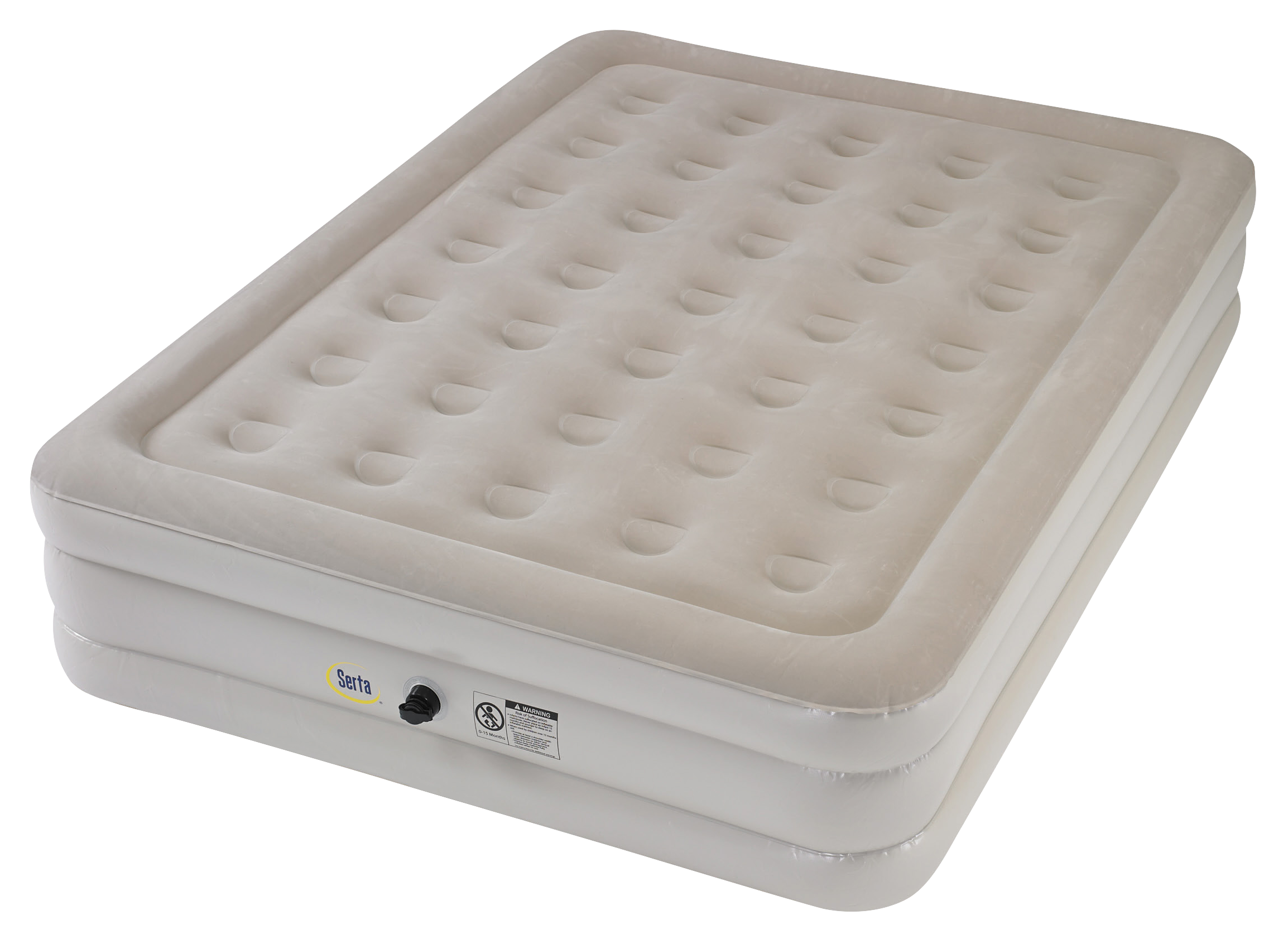 Serta Raised-Height Queen Air Mattress with AC Air Pump