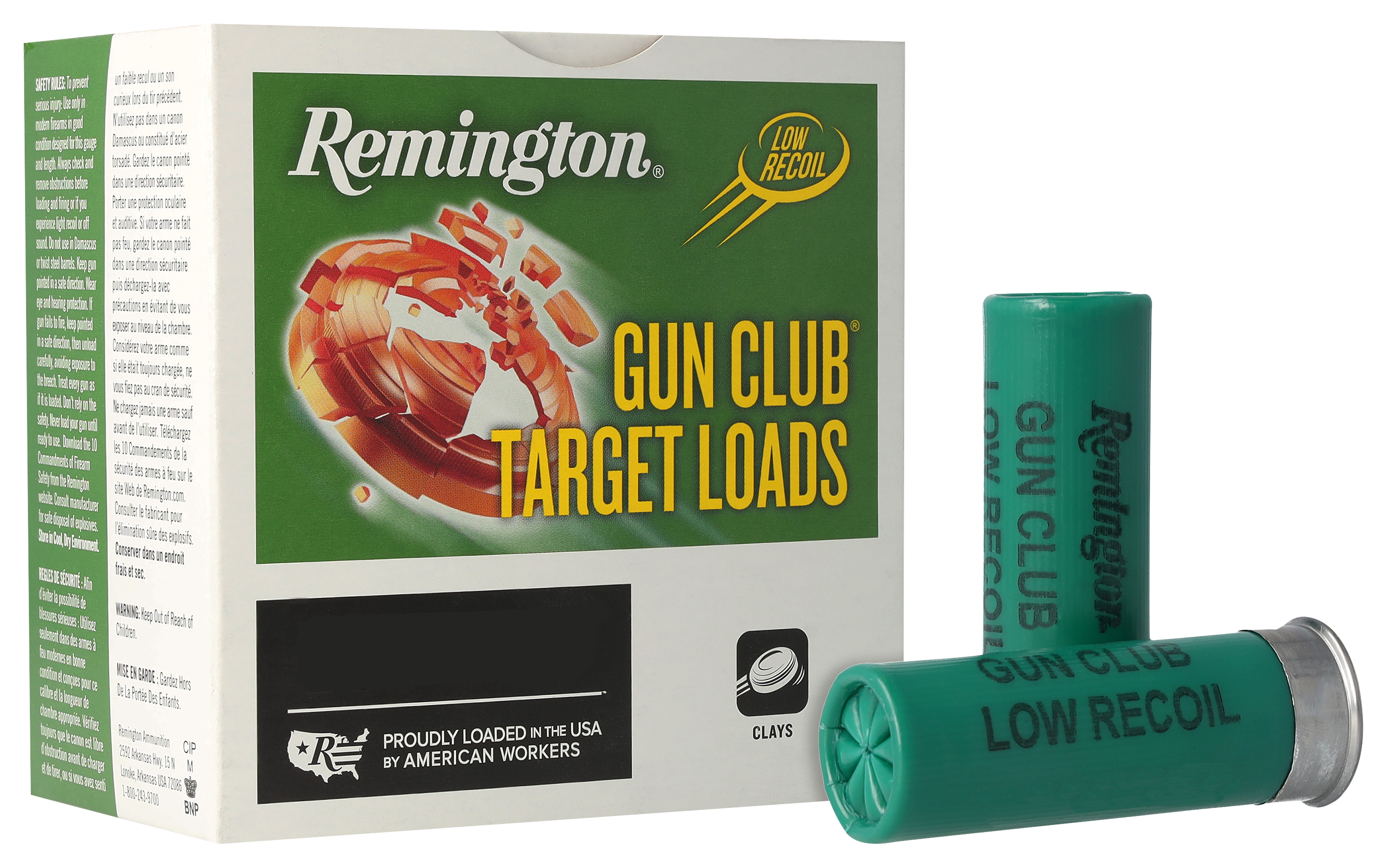 Remington Gun Club Target Loads - 12 Ga. - #8 Shot - 250 Rounds - 1100 fps - Remington