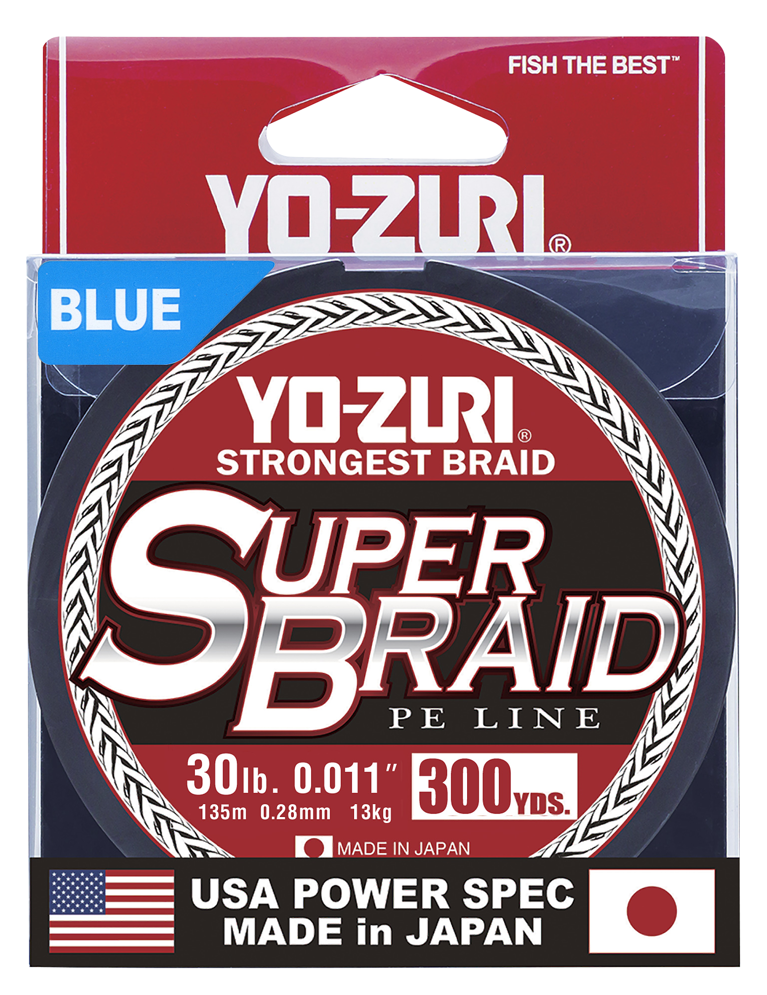 Yo-Zuri SuperBraid Line - Blue - 300 Yards - 50 Lb. Test