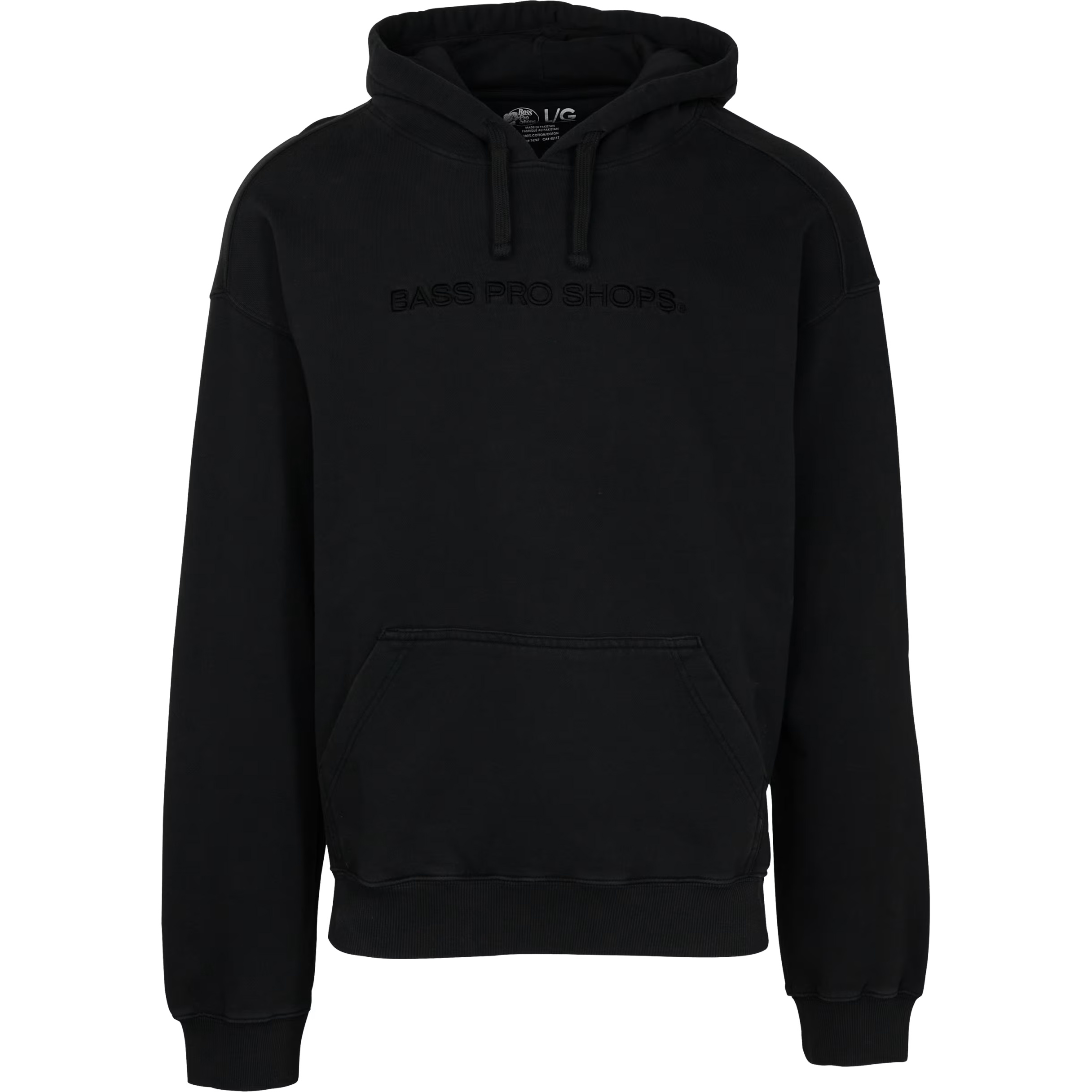 Bass Pro Shops Embroidered Hoodie for Men - Black - M - Bass Pro Shops