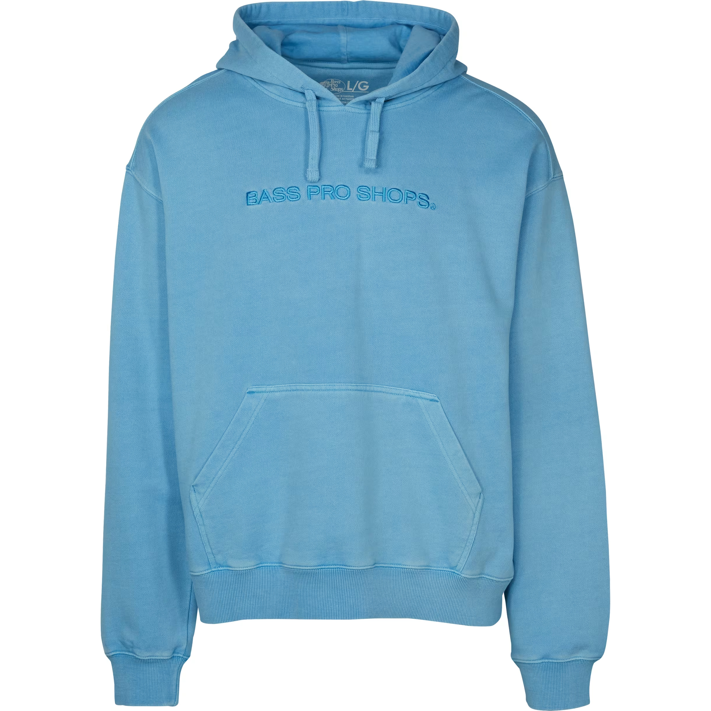 Bass Pro Shops Embroidered Hoodie for Men - Blue - S - Bass Pro Shops
