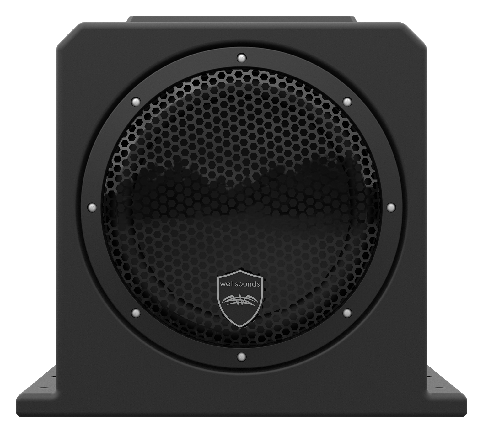 Image of Wet Sounds Stealth AS-Series Powered Subwoofer Enclosure - Black - 10'