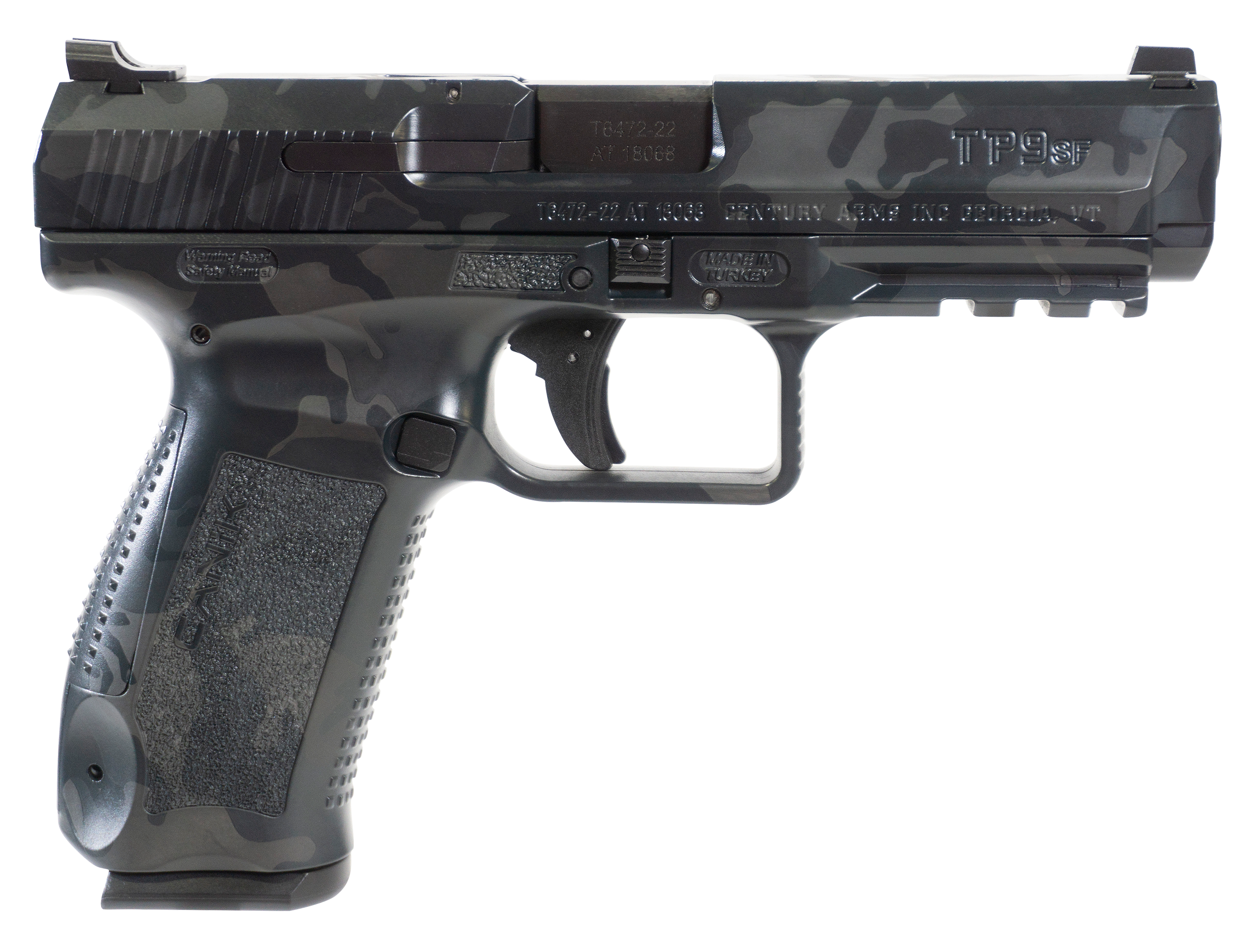 CANIK TP9SF SemiAuto Pistol in Woodland Midnight