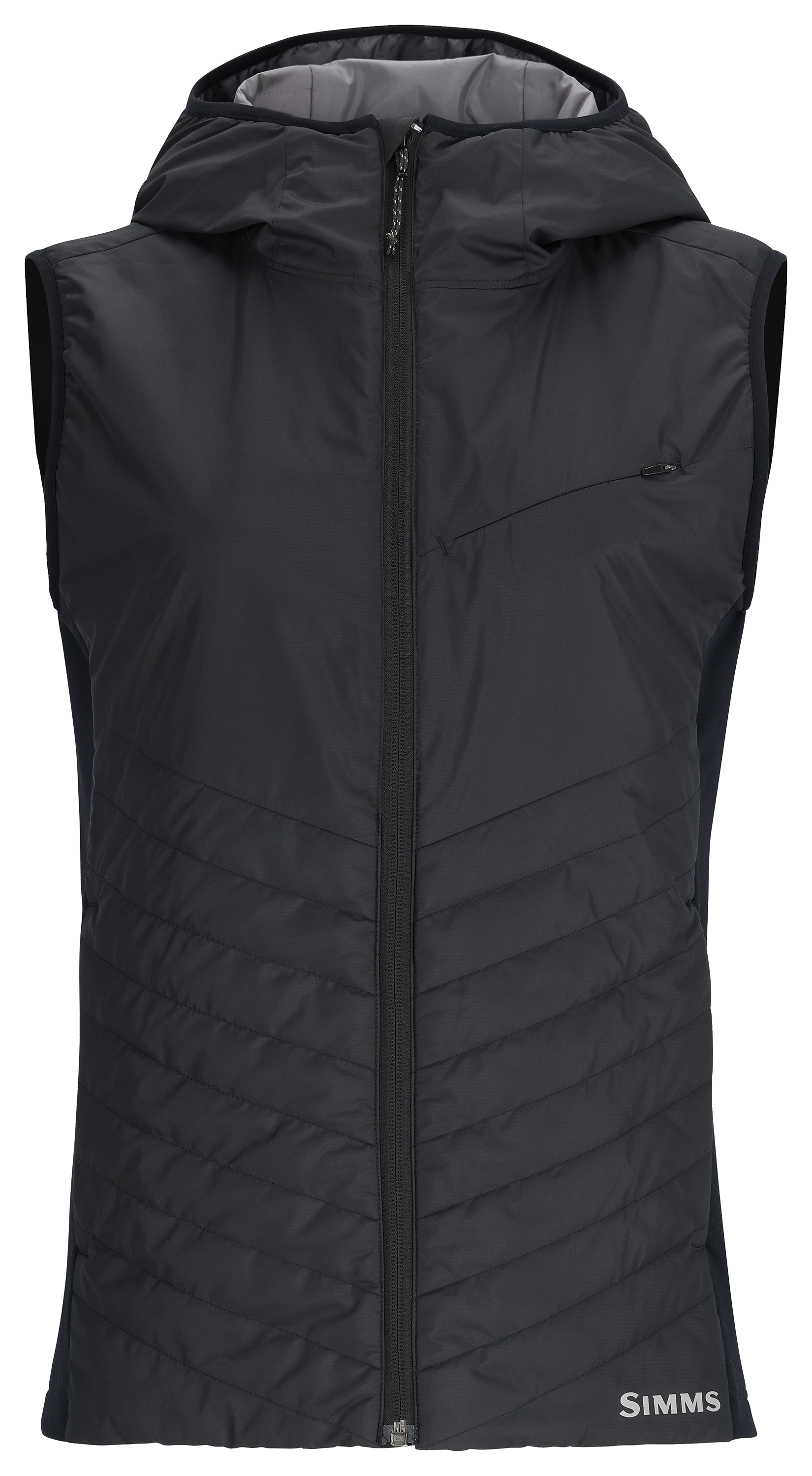 Image of Simms Fall Run Hybrid Hooded Vest for Ladies - Black - S