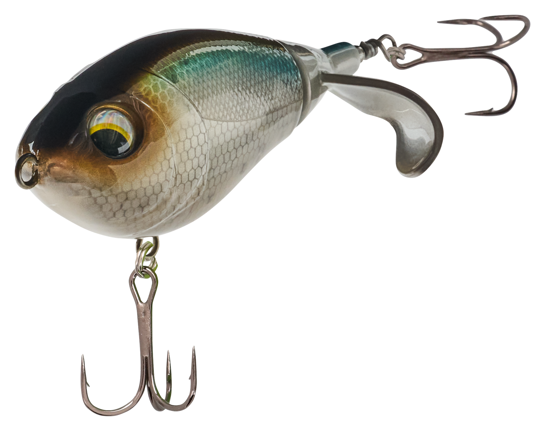 Image of Bass Pro Shops XPS Chaos Shad - Ghost Shad - 3″ - 3/4 oz.