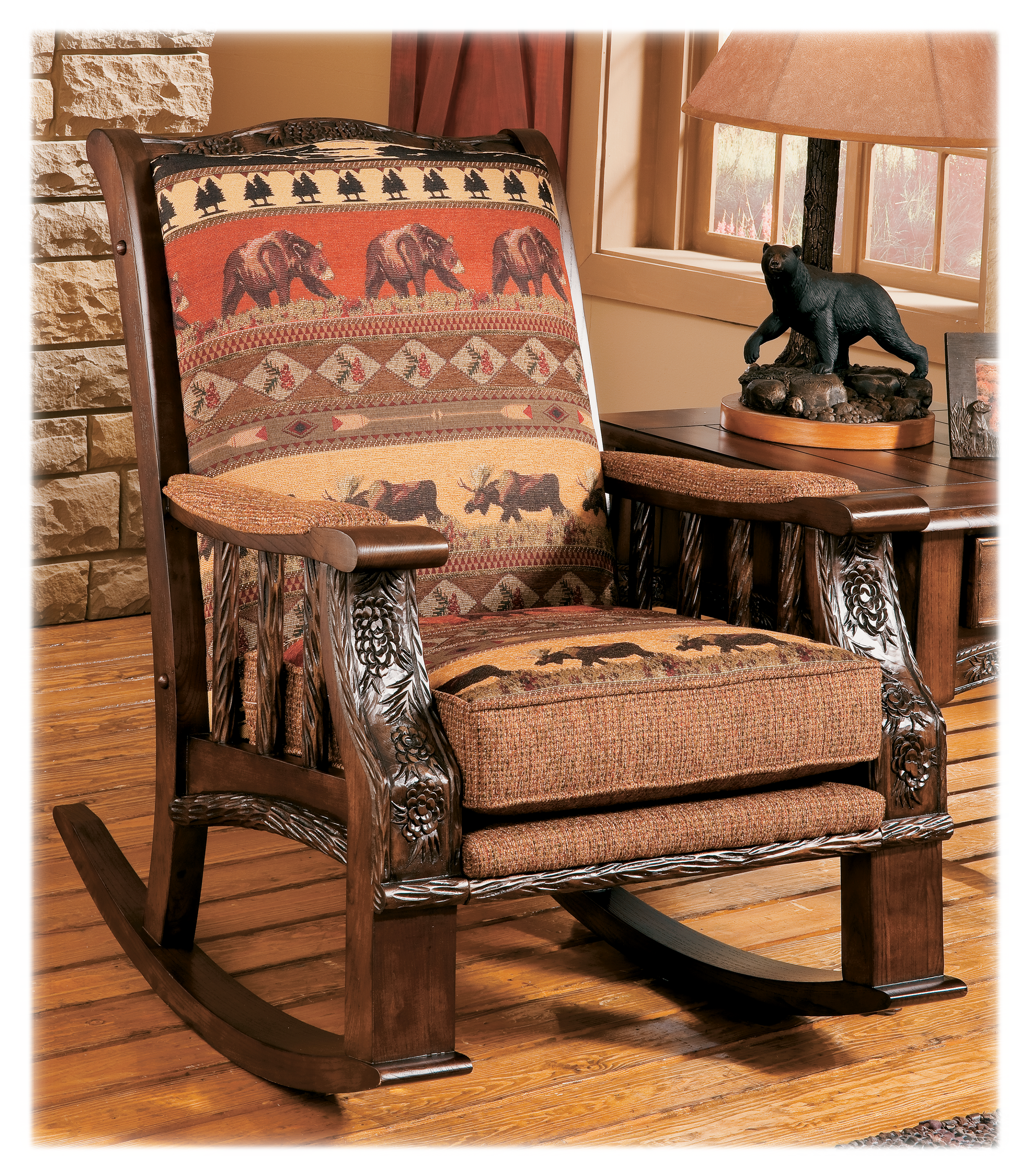 Modern of Marshfield Pine Cone Lodge Rocker