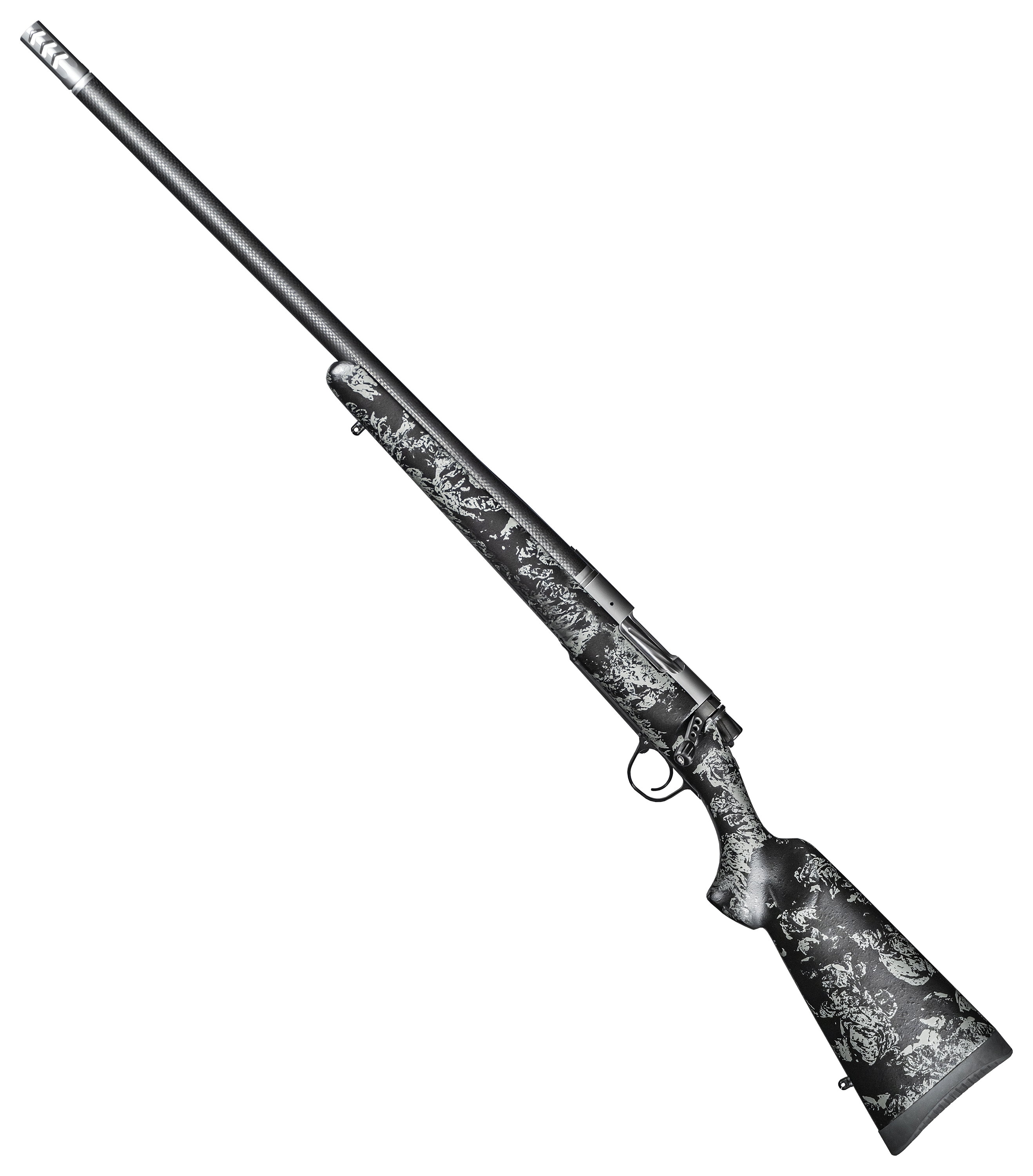 Christensen Arms Ridgeline FFT BoltAction Rifle  300 Win Mag  22  Left  Stainless Steel  Carbon wGray Accents  4  1