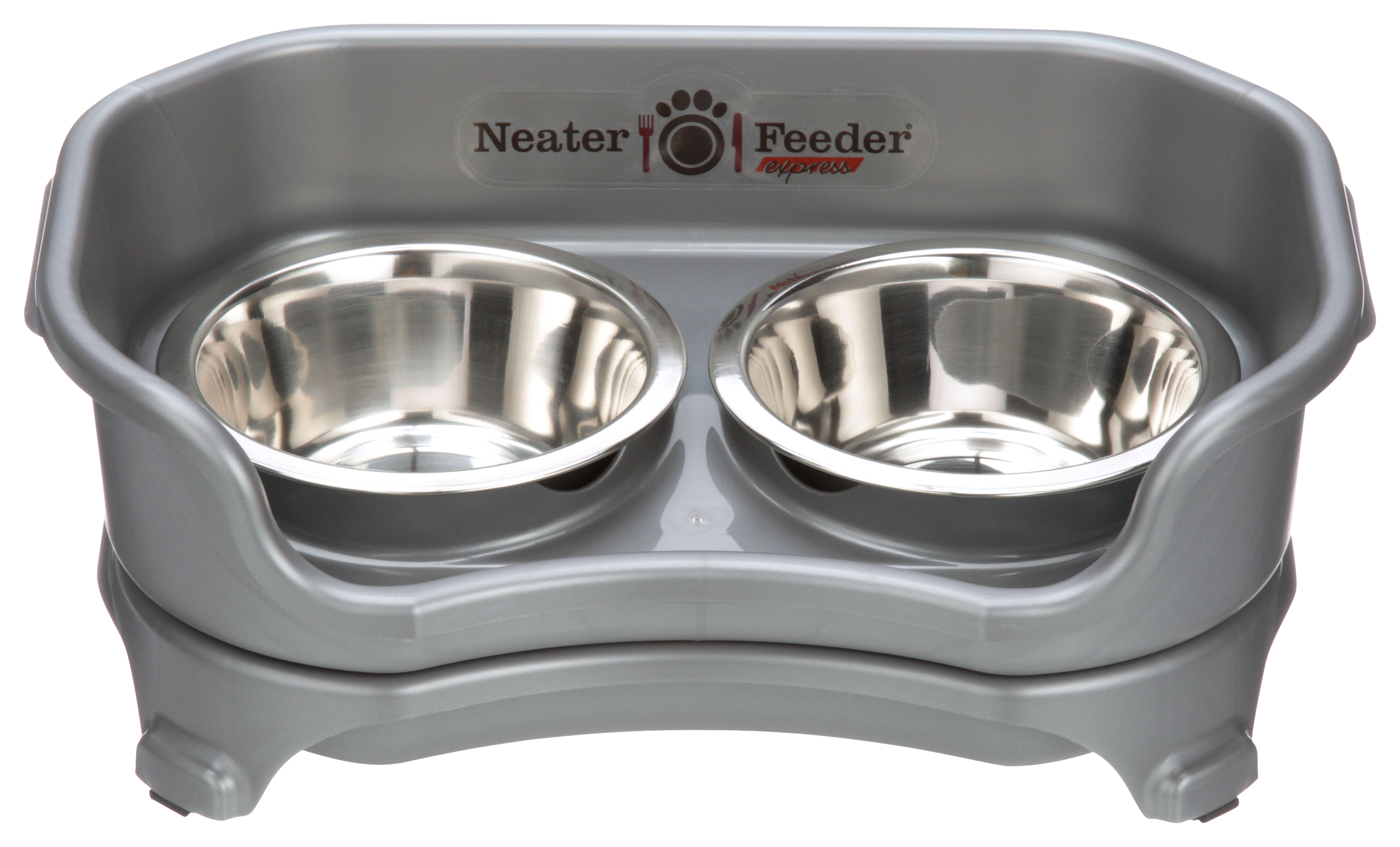 Neater Pets EXPRESS Neater Feeder Dog Feeder - Gunmetal Grey - Small - Neater Pets