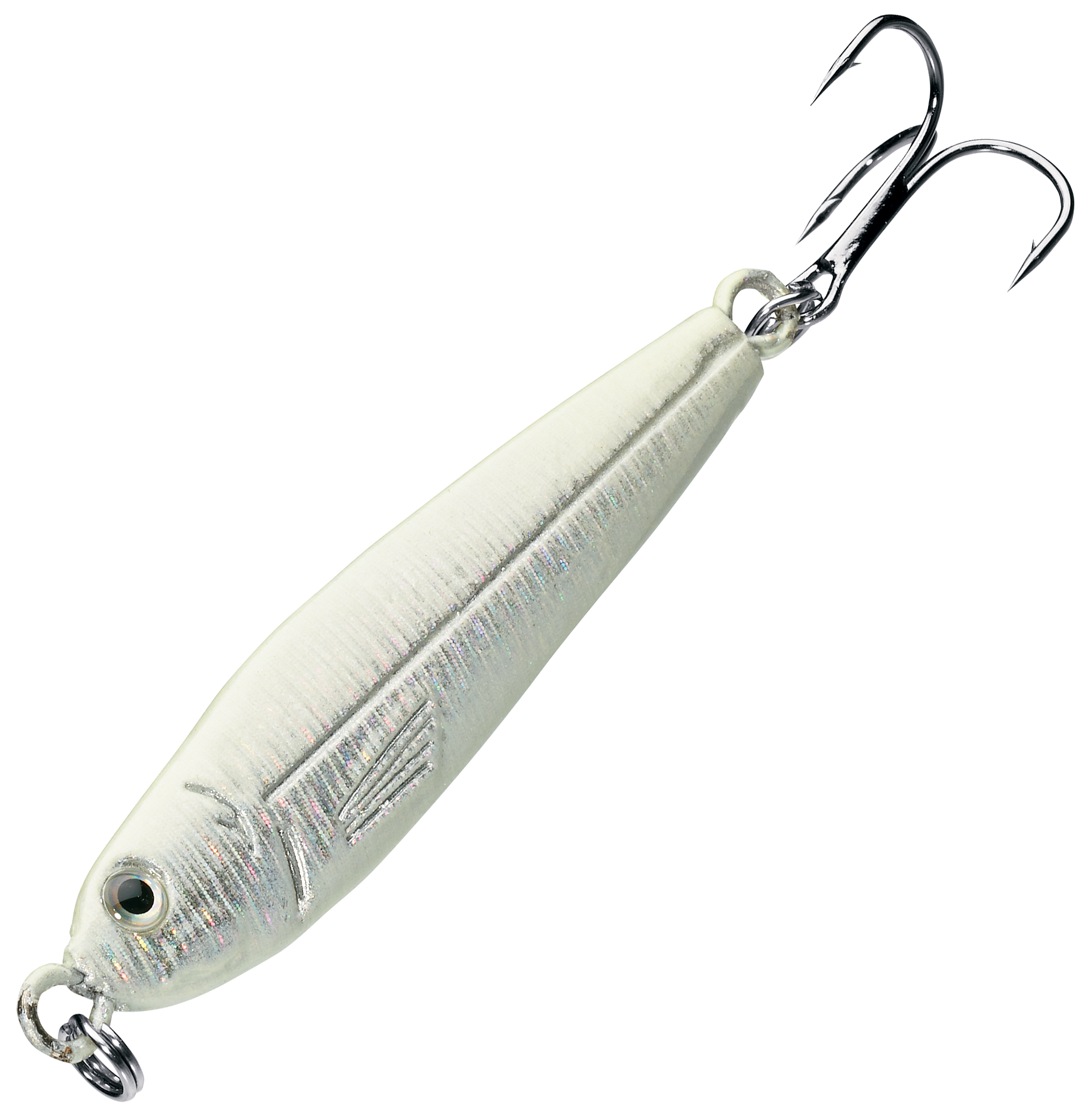 Image of Bass Pro Shops RealImage Jigging Spoon - 2-1/2″ - 3/4 oz. - Glow