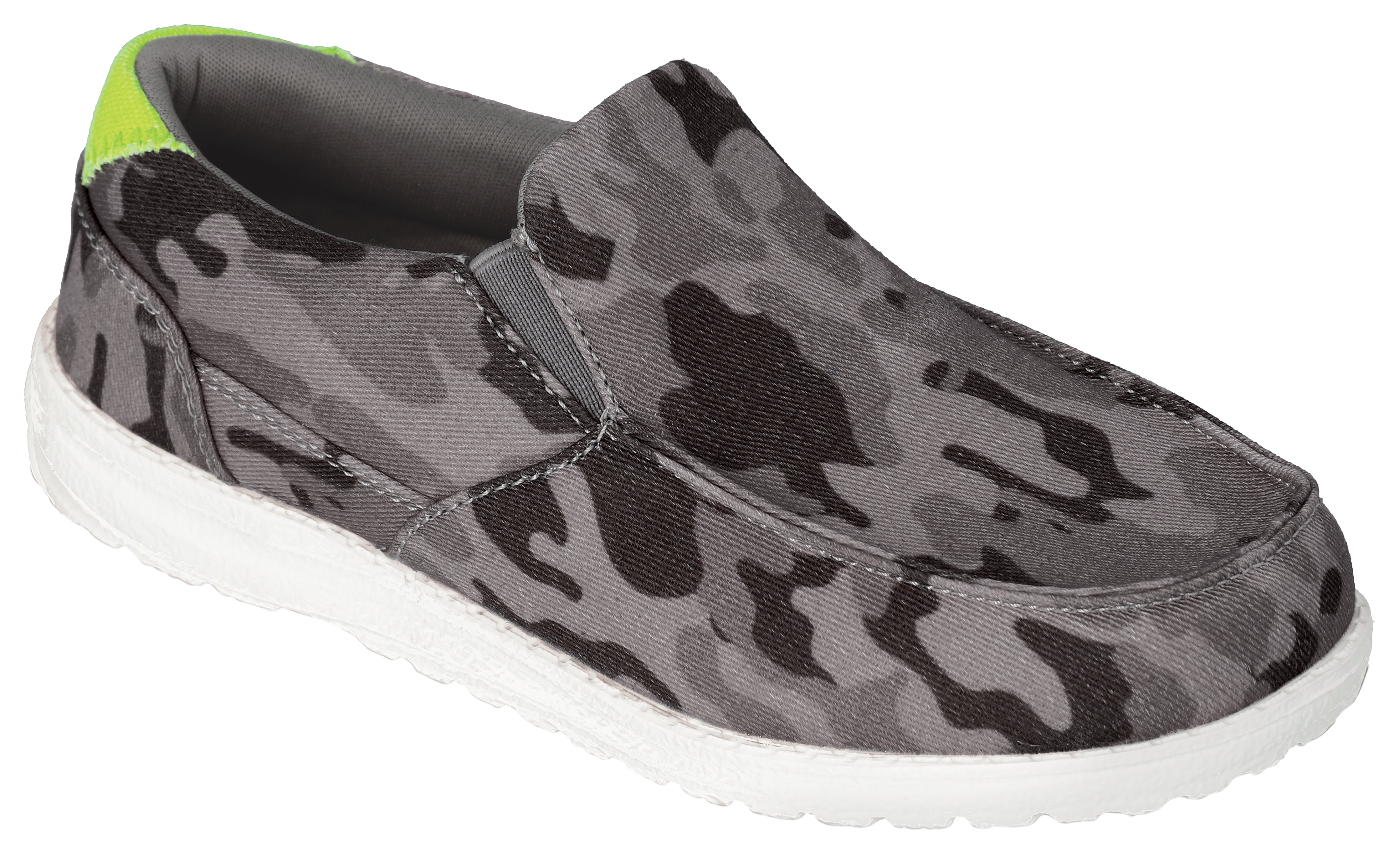 Outdoor Kids Hayden Jr. Slip-On Shoes for Boys - Grey Multi - 3 Kids