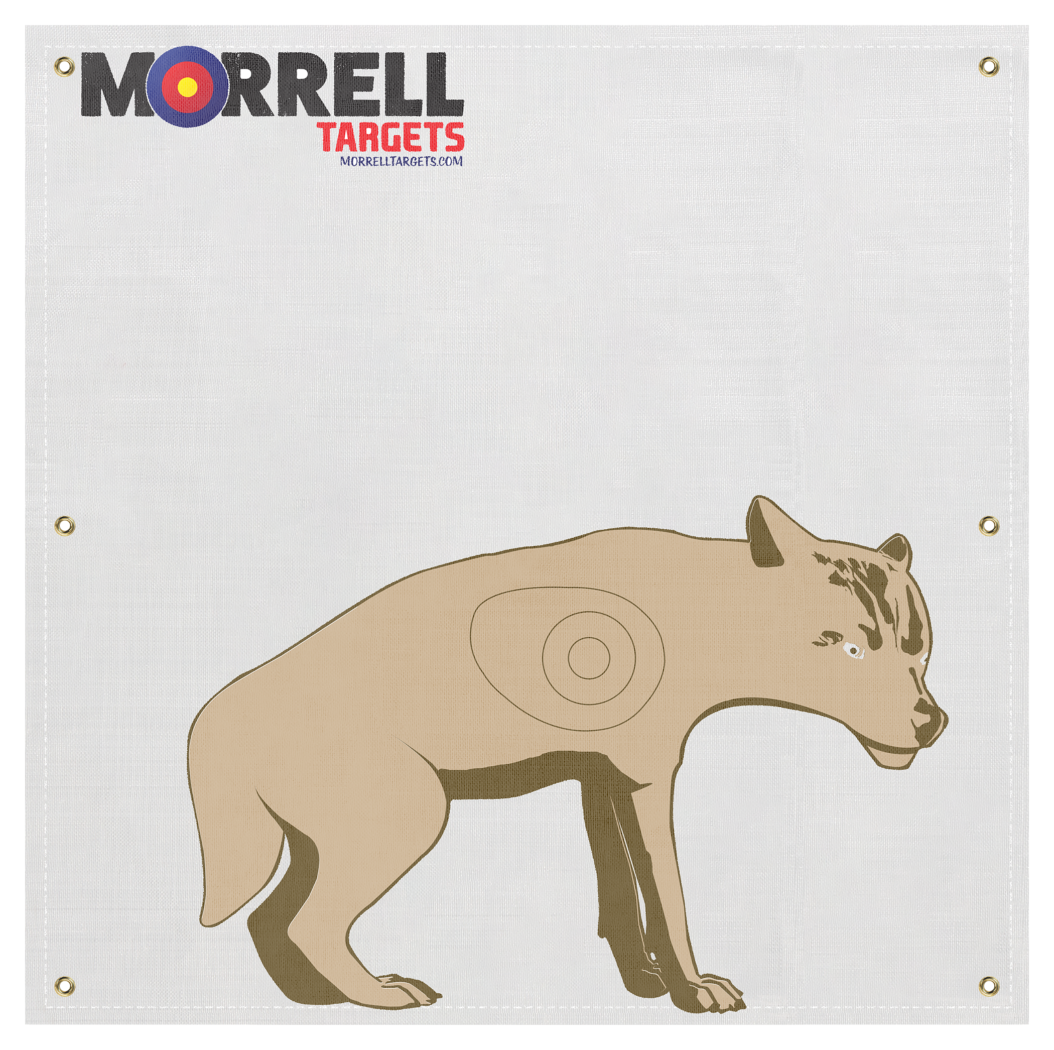 Morrell NASP-IBO Life-Size Coyote Archery Target Face - Morrell