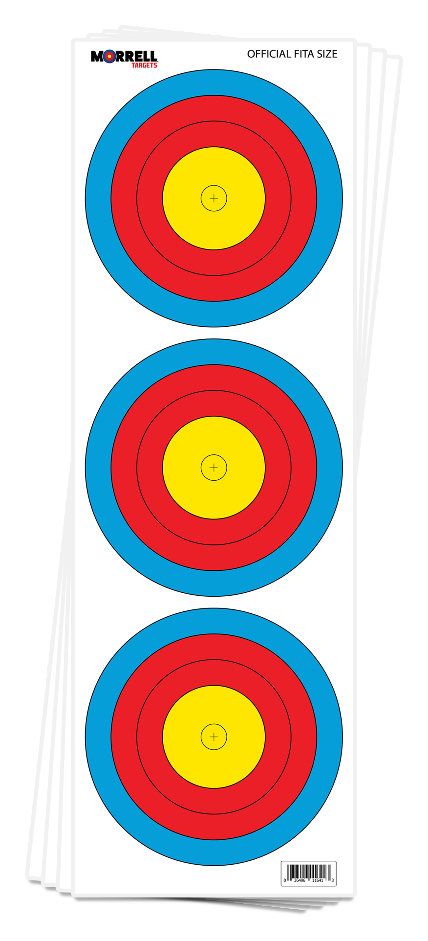 Morrell FITA Compound Paper Face Archery Target Pack of 100 - Morrell