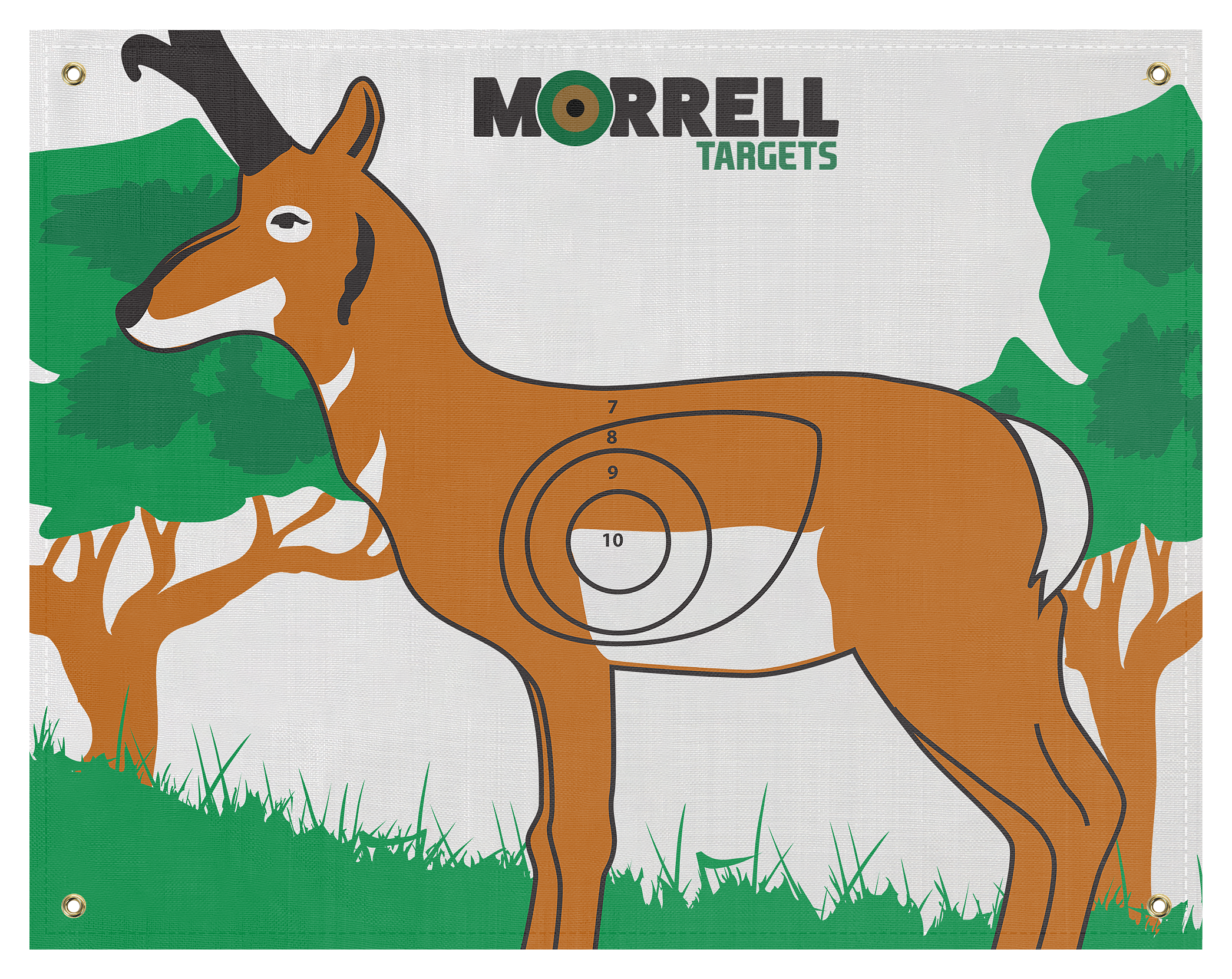 Morrell IBO/NASP Antelope Polypropylene Archery Target Face - Morrell