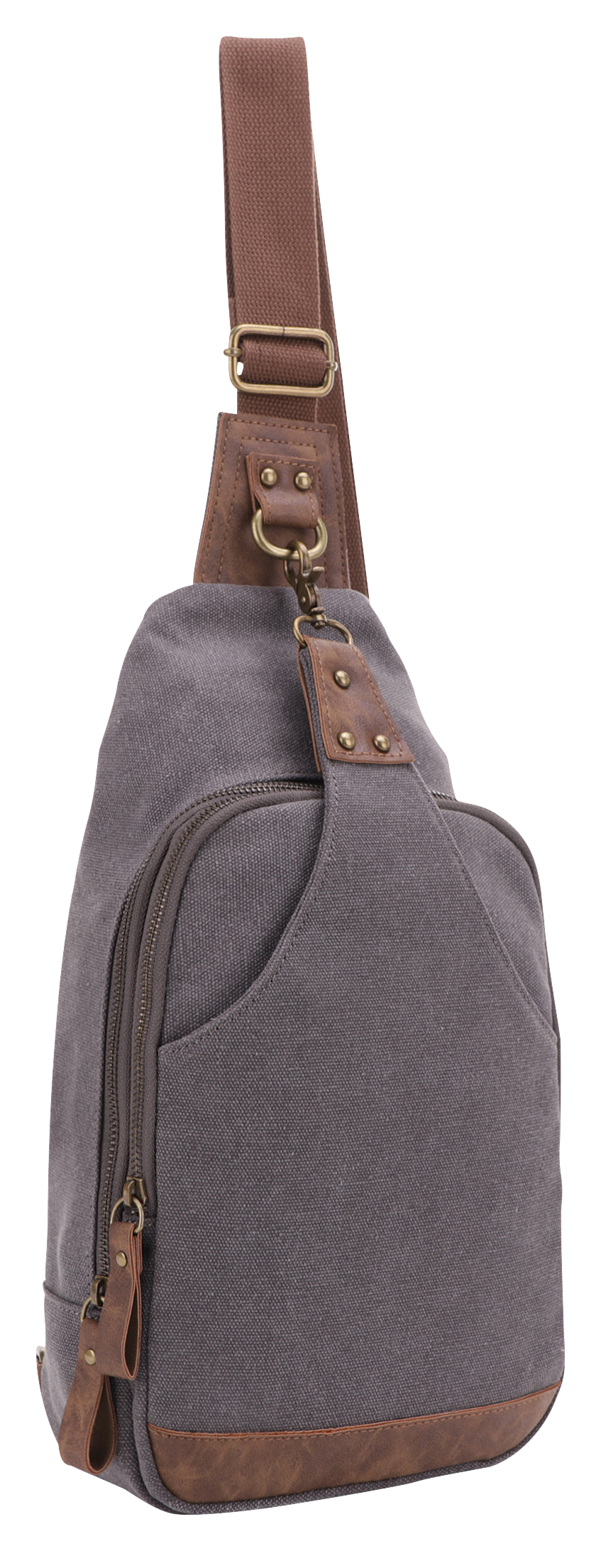 Jessie &James Handbags Glacier Canvas Concealed-Carry Sling Bag - Grey - Jessie & James Handbags