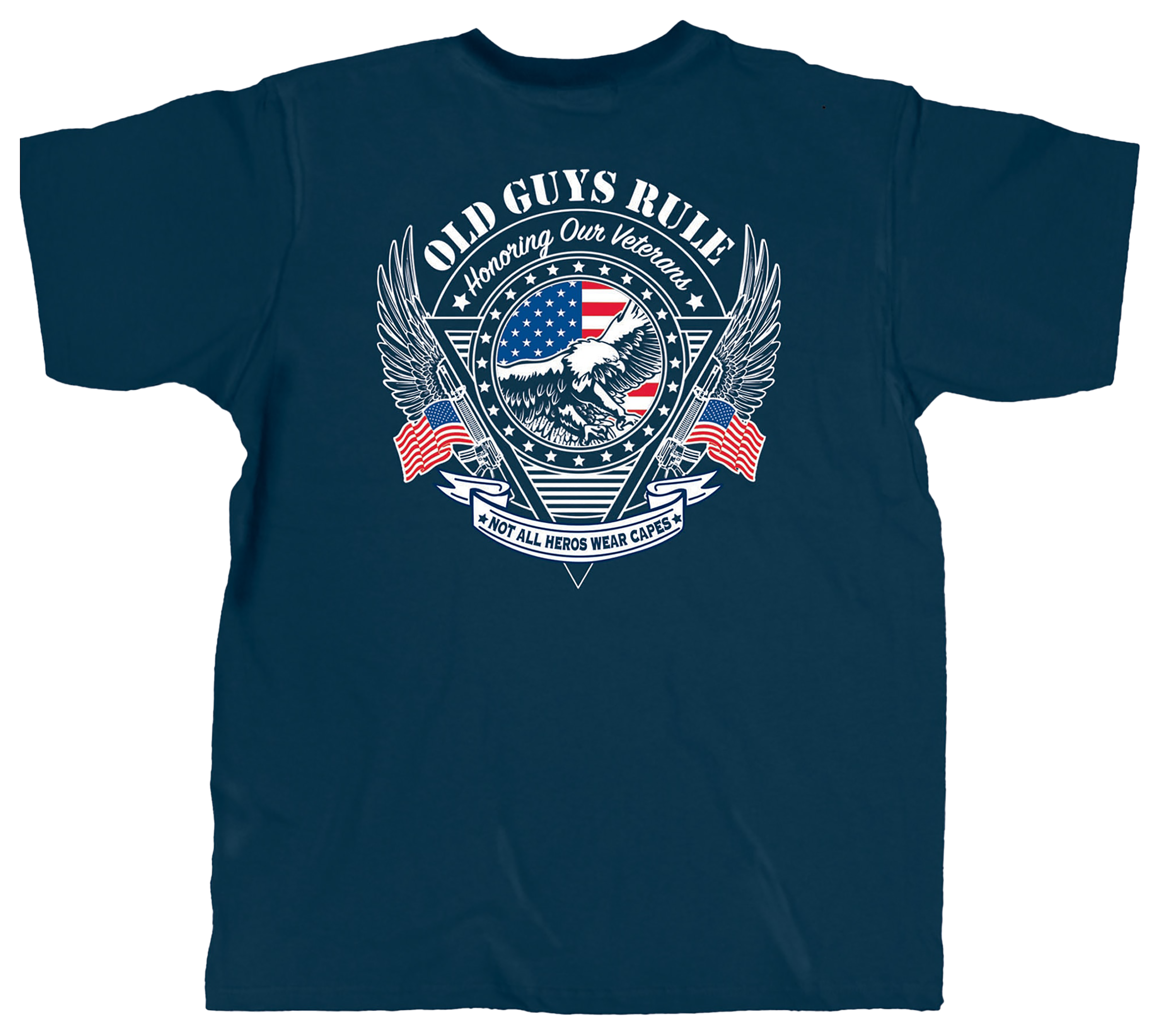 Old Guys Rule Old Guys Rule Veteran Eagle Short-Sleeve T-Shirt for Men - Navy - $24.99 at Cabela's Program