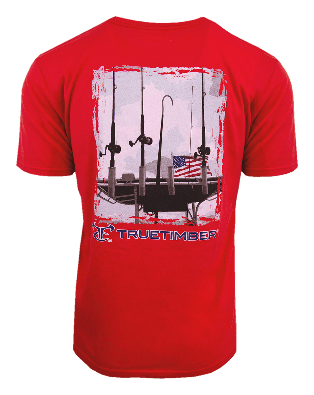 TrueTimber Fishing Boat Short-Sleeve T-Shirt for Men - Red - L