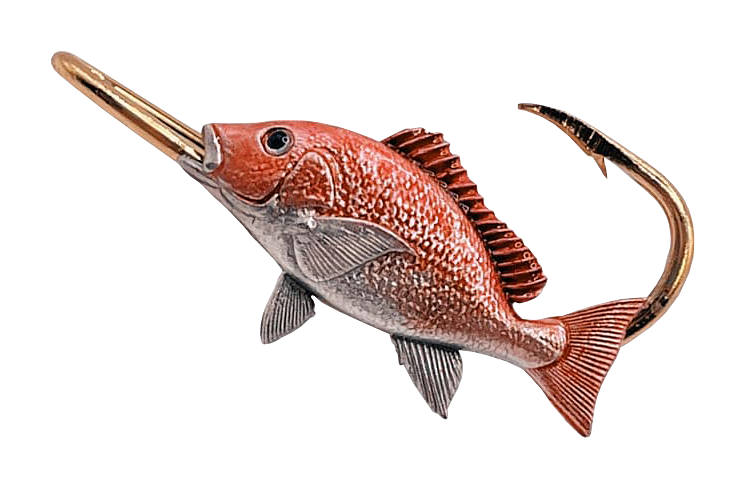Hookits Red Snapper Hat Hook Pin