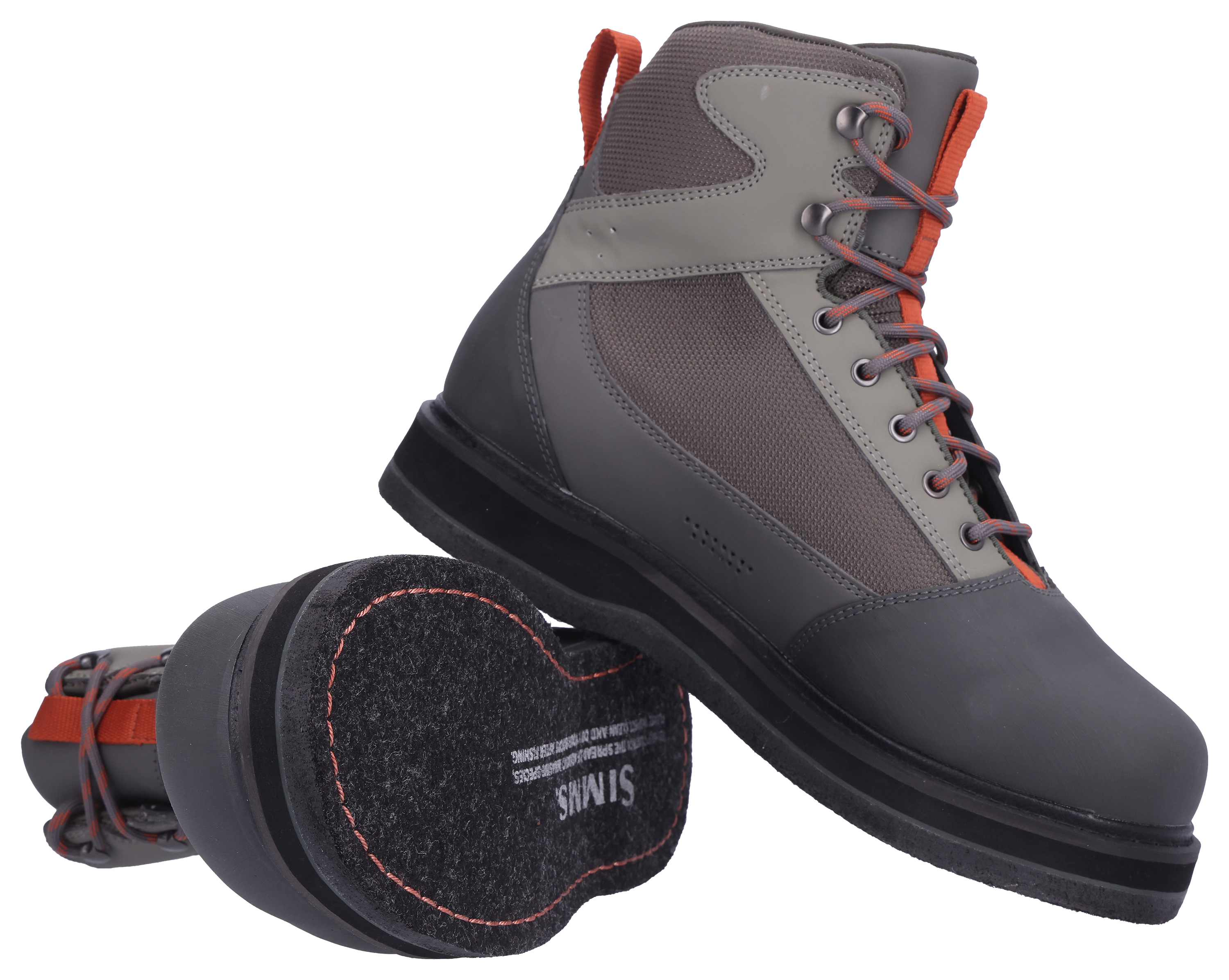 Image of Simms Tributary Felt-Sole Wading Boots for Men - Basalt - 7XW