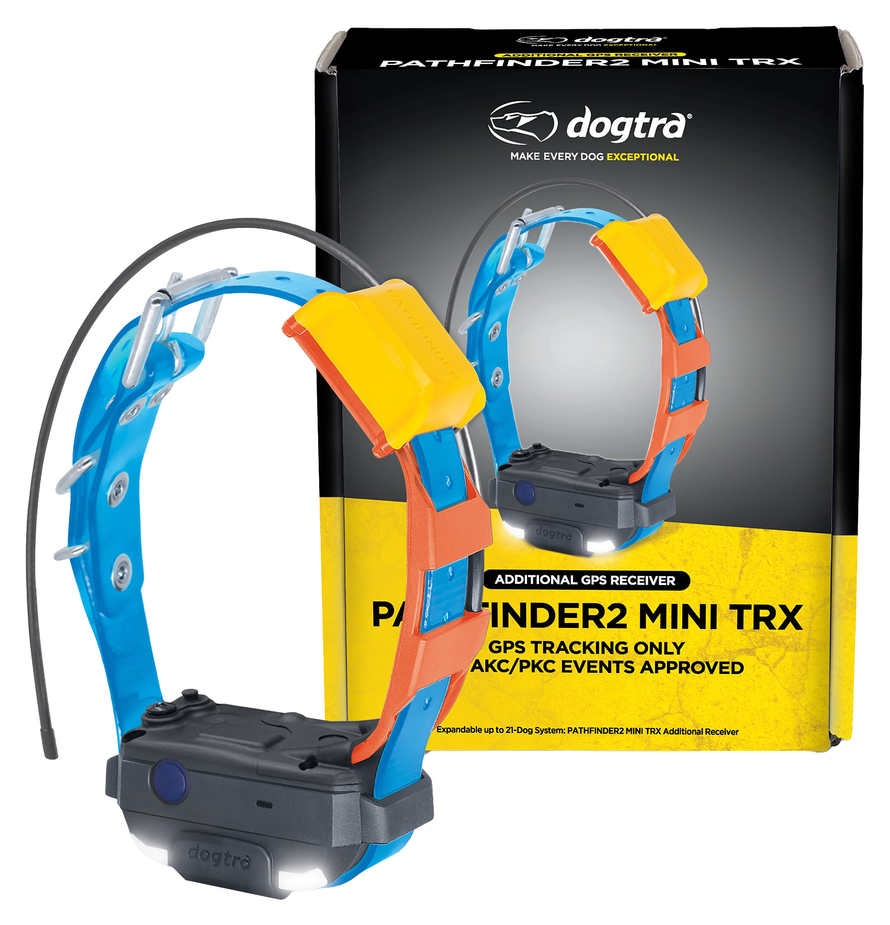 Dogtra PATHFINDER2 TRX GPS Collar - Mini Replacement Collar - Blue - Dogtra