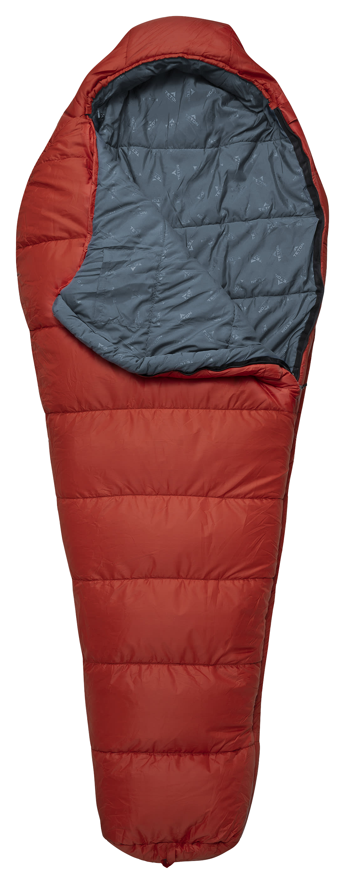 Image of TETON Sports LEEF 0F Mummy Sleeping Bag - Regular - Fire/Slate