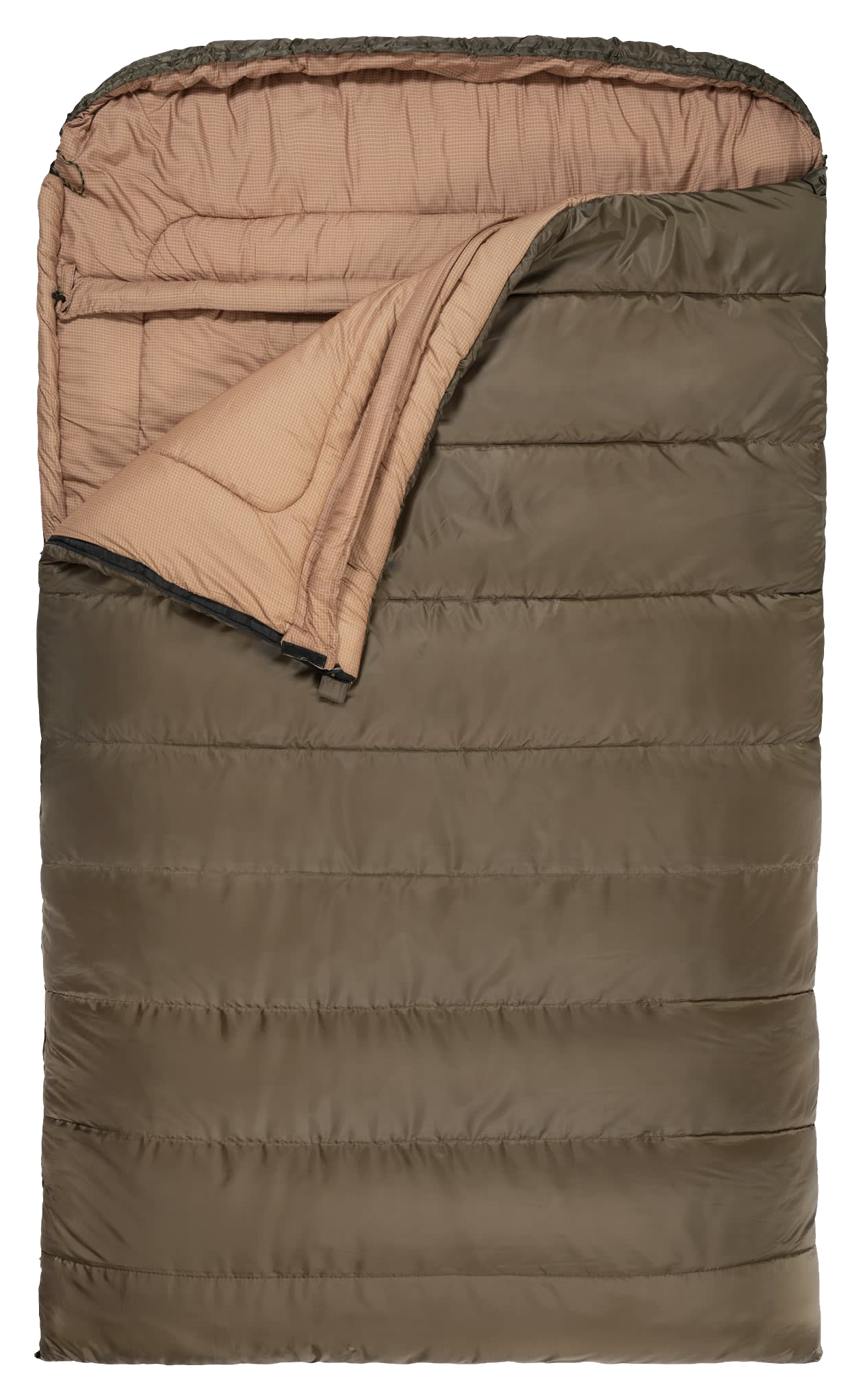 TETON Sports Mammoth 0F Double Sleeping Bag - Green/Tan - TETON Sports