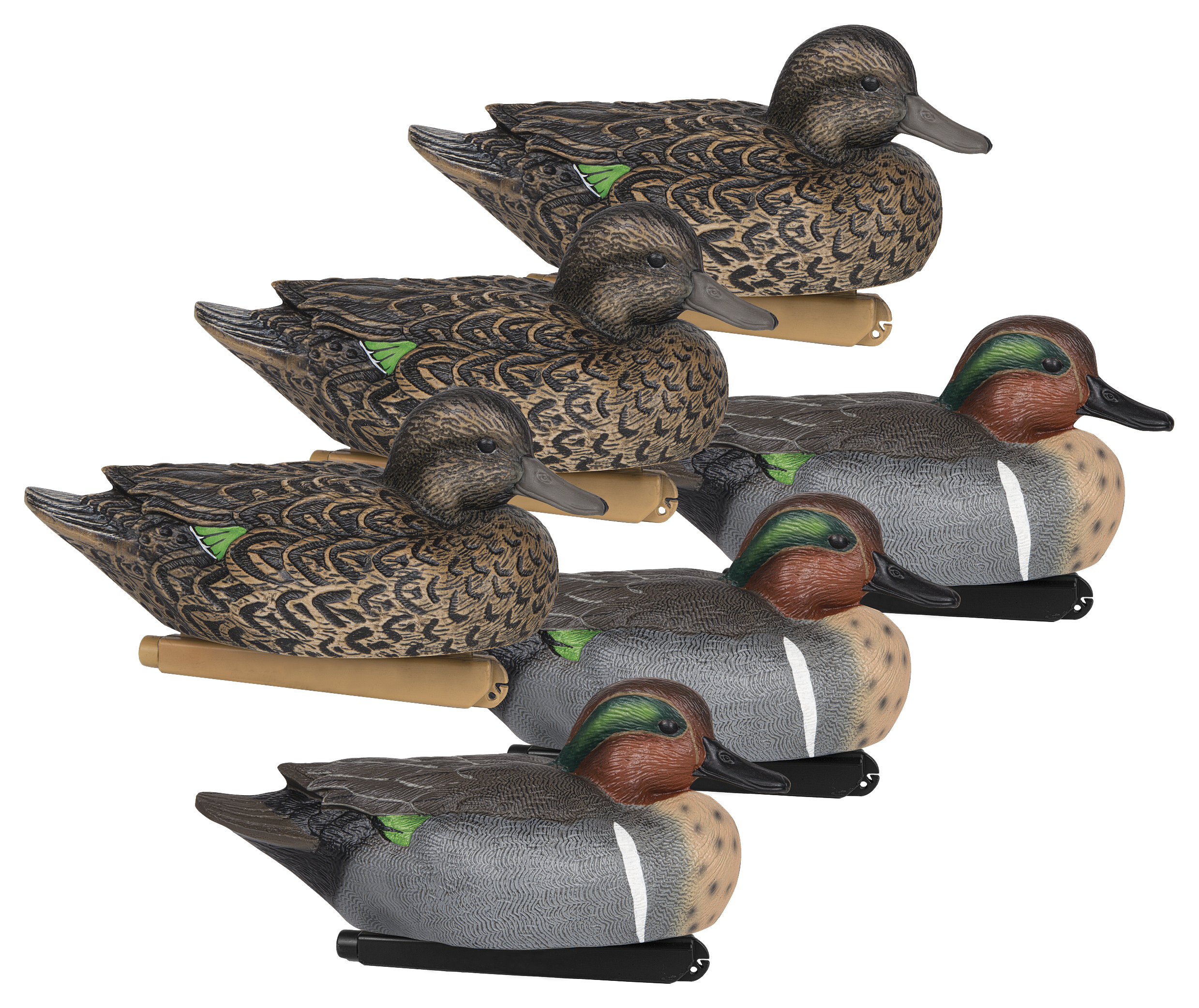 Zink Hunter Series Green-Winged Teal Floater Duck Decoys - Zink Calls