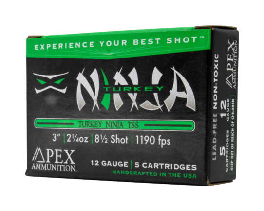 Image of Apex Ammunition Turkey Ninja Series TSS Shotshells - 12 Gauge - #8.5 - 3″ - 5 Rounds