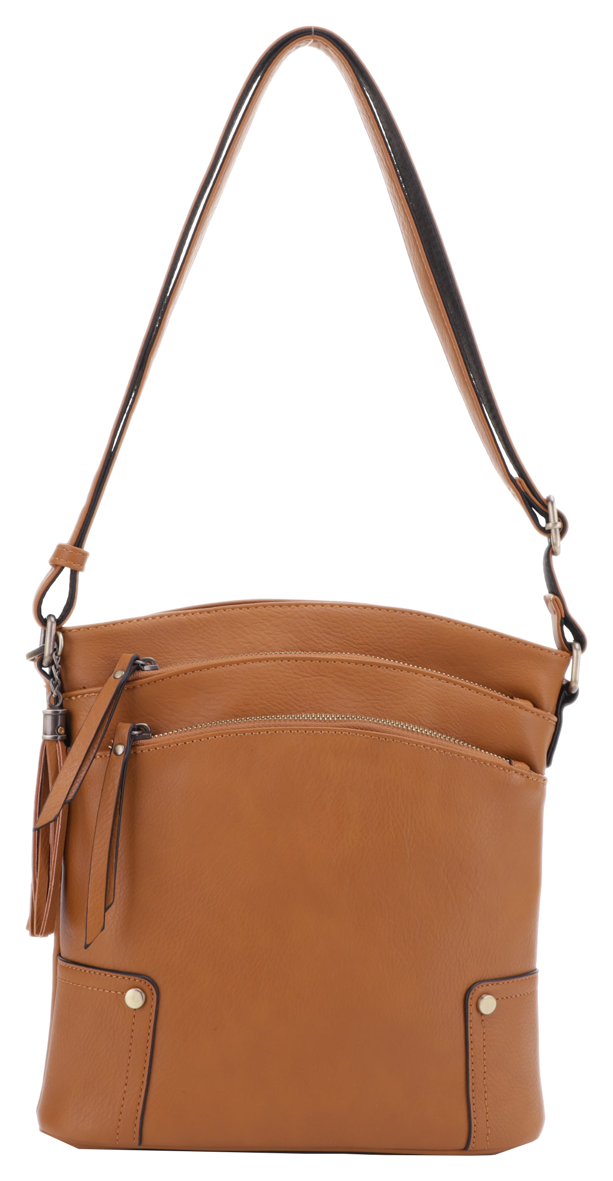 Jessie &James Handbags Robin Concealed Carry Lock and Key Crossbody Bag - Cognac - Jessie & James Handbags