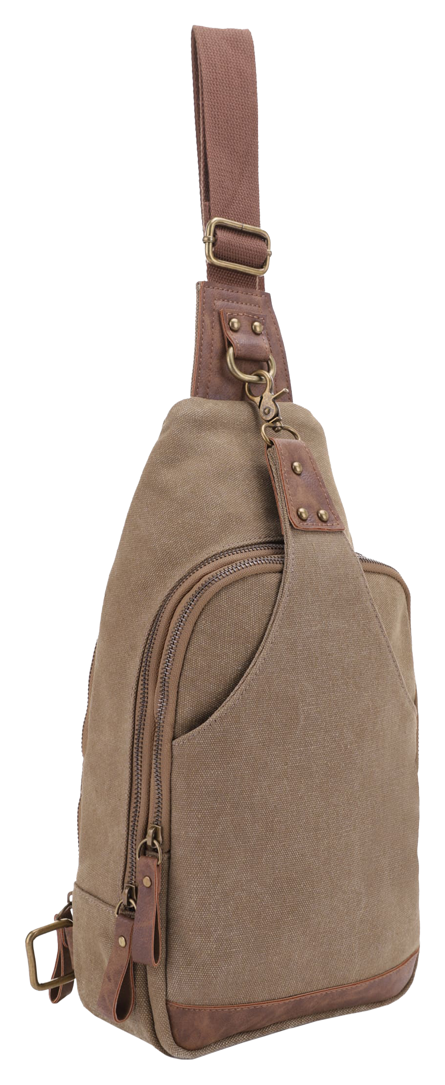 Jessie &James Handbags Glacier Canvas Concealed-Carry Sling Bag - Khaki - Jessie & James Handbags