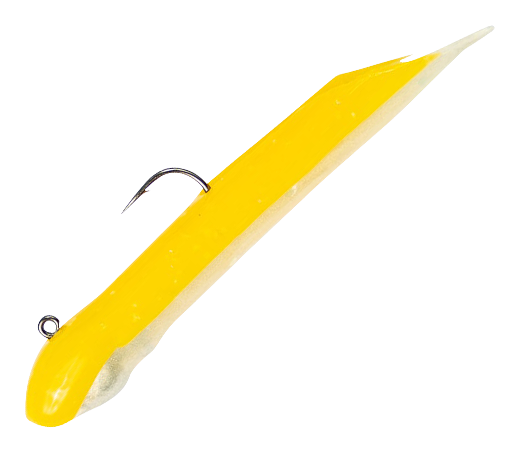 Image of The Original Hookup Baits - Yellow White - 2″ - 1/32 oz.