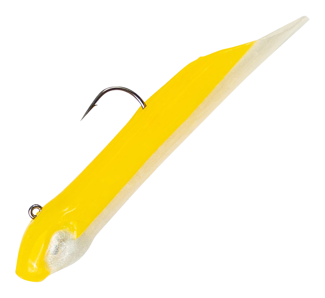 Image of The Original Hookup Baits - Yellow White - 2″ - 1/16 oz.