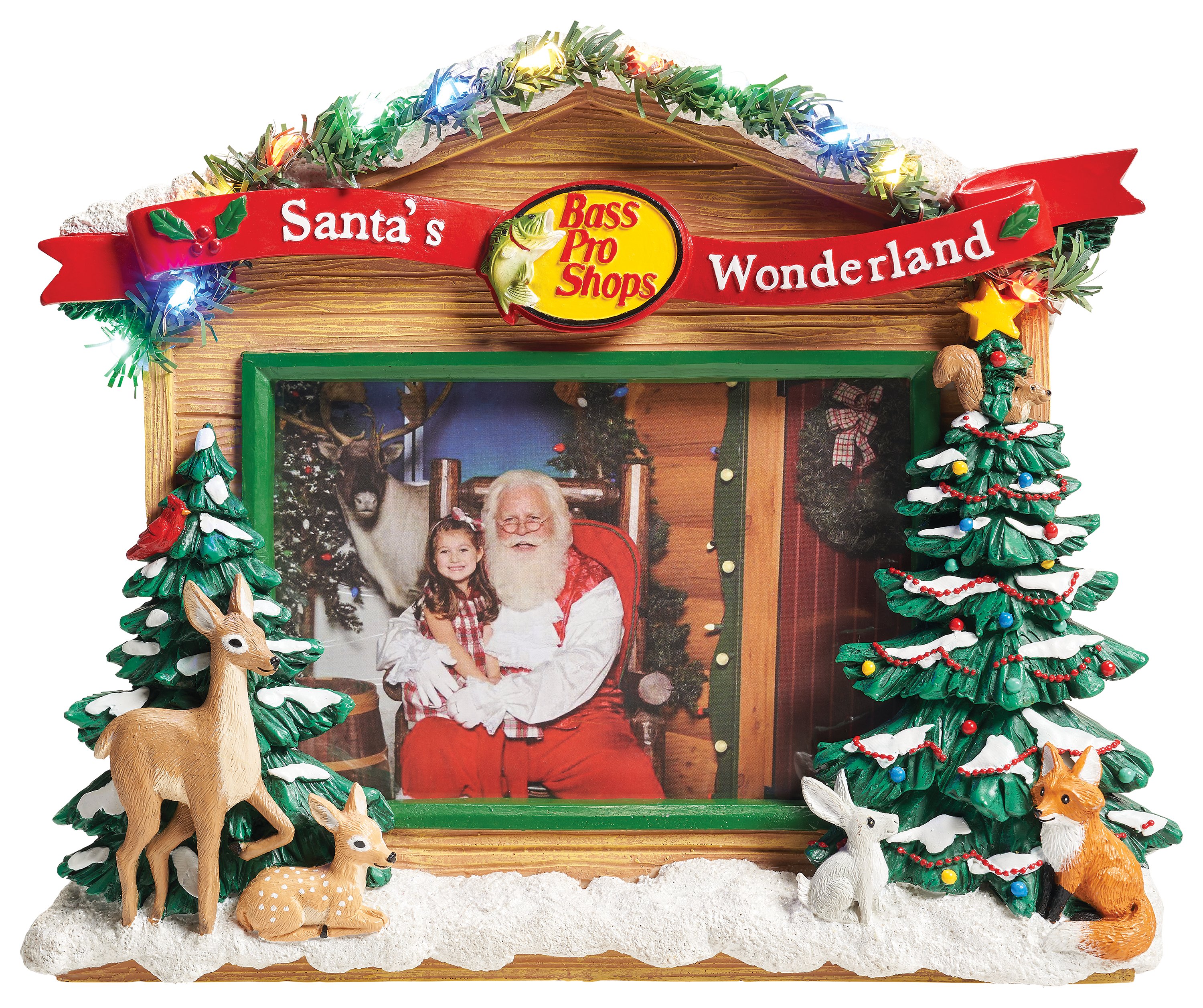 Bass Pro Shops Santa's Wonderland Forest Animals Picture Frame