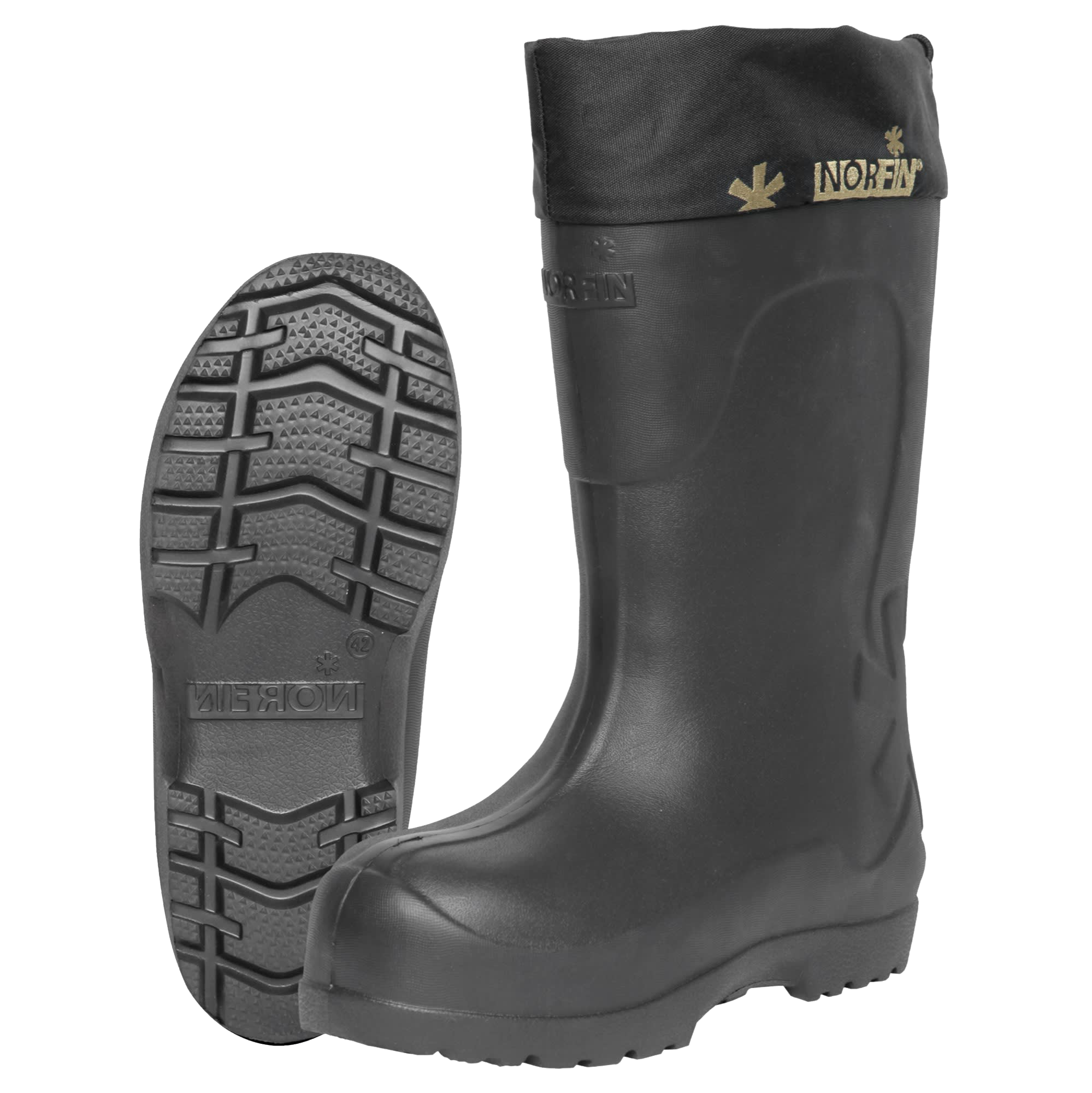 Norfin Yukon Insulated Rubber Boots for Men - Black - 13M