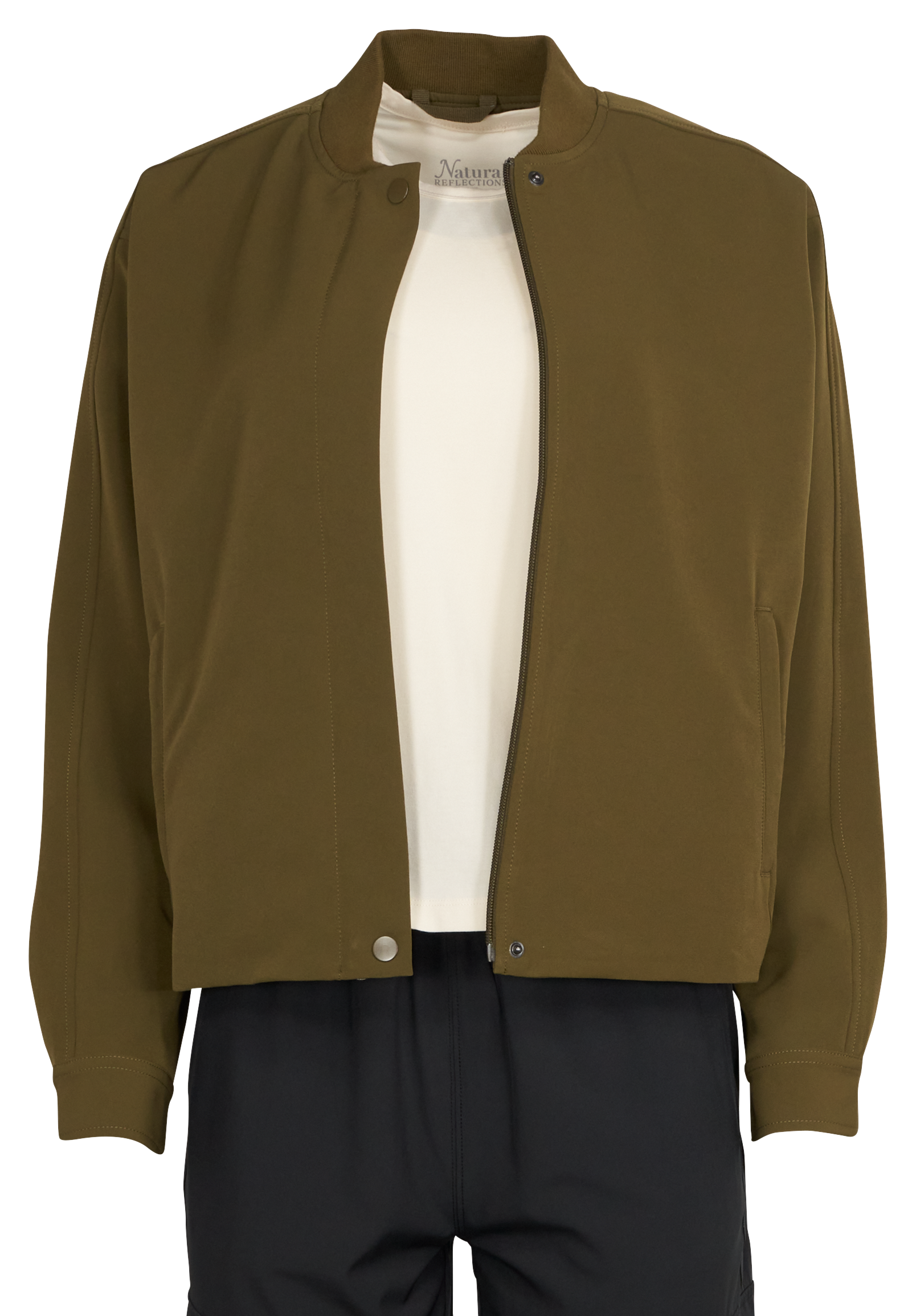 Natural Reflections Bomber Jacket for Ladies - Dark Olive - XXL