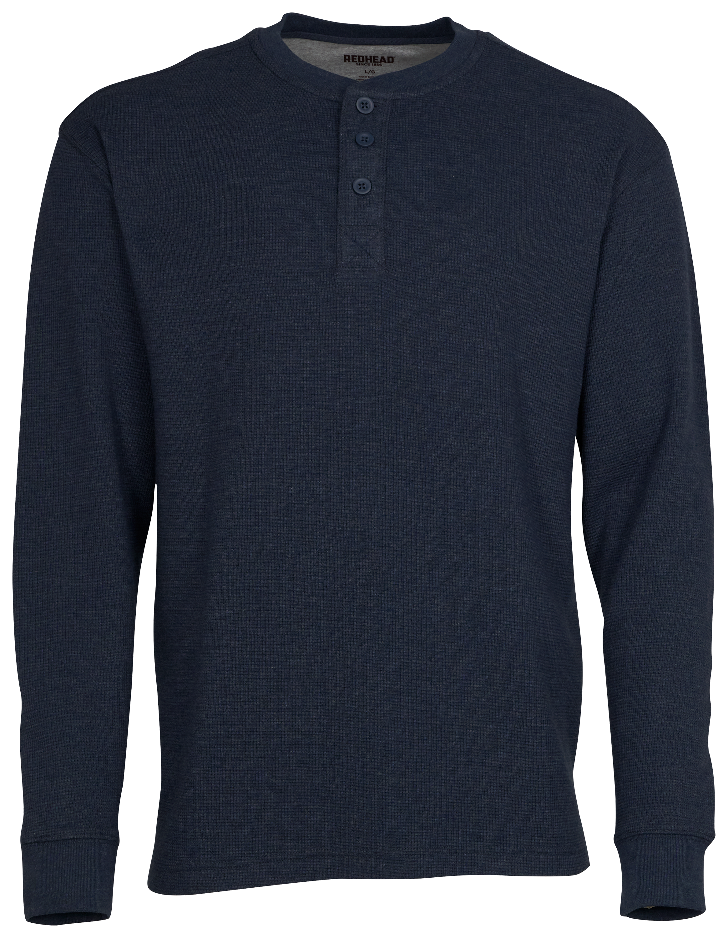 RedHead Thermal Henley Long-Sleeve Shirt for Men - Navy Heather - 2XL
